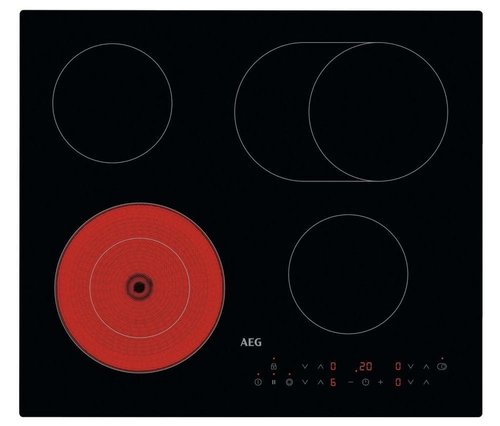 AEG 59cm Ceramic Hob - Black