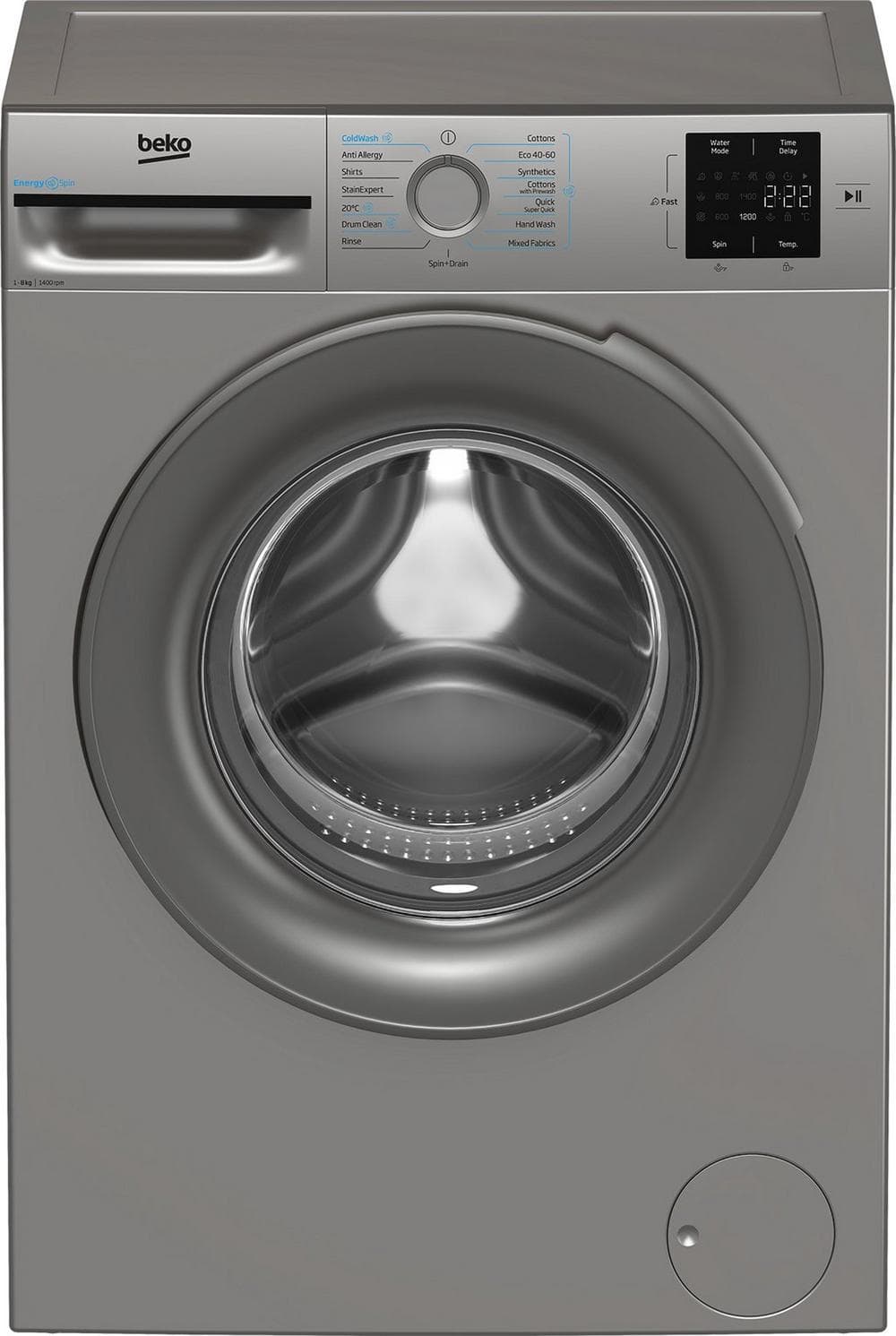 Beko - 8kg - 1400 Spin - Washing Machine - Silver- A Rated 1 Year Warranty