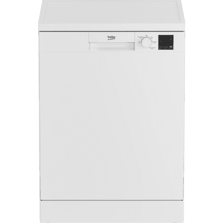 Beko Full size freestanding Dishwasher - White - Sliding cutlery basket - Quick programmes - Eco