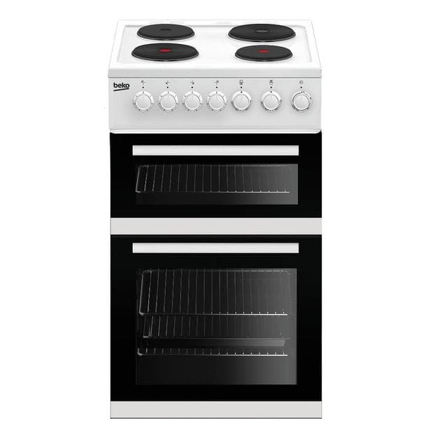 Beko - 50cm - Electric Cooker - A Rated Energy - White - Switch Control - 1 Year Warranty