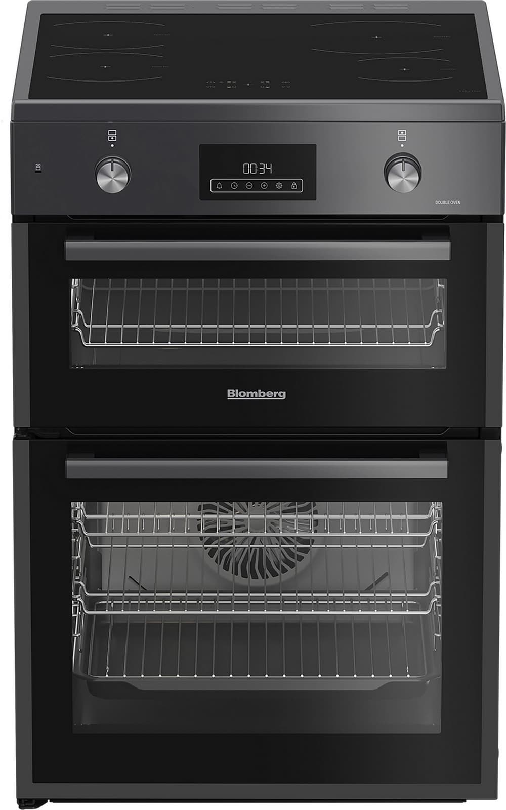 Blomberg 60cm Double Oven Electric Cooker with Induction Hob - Anthracite