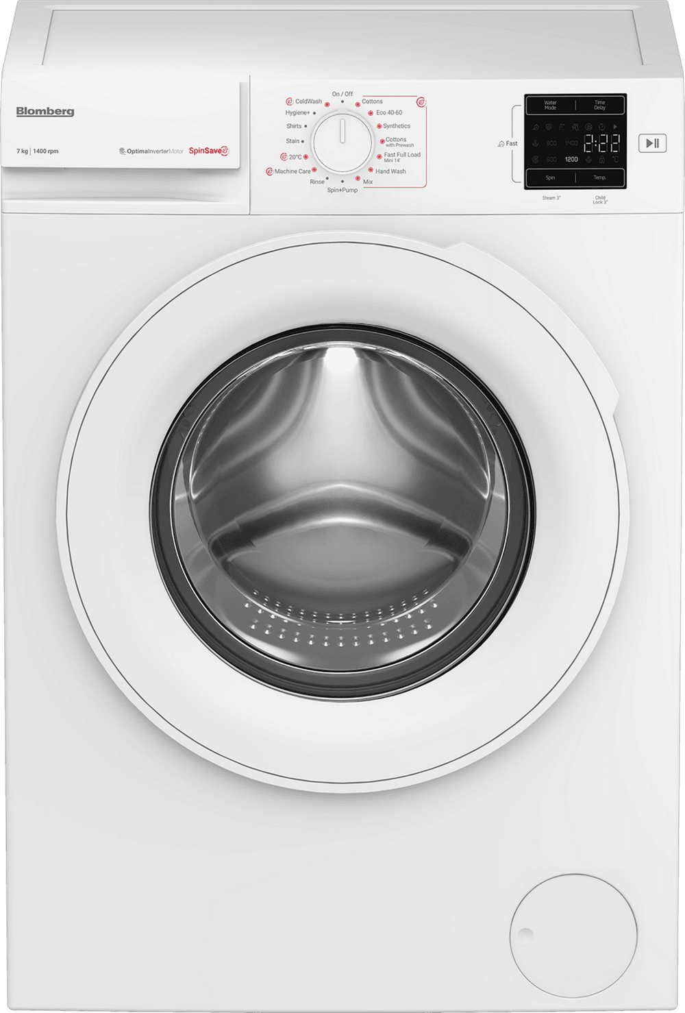 Blomberg - 7kg - 1400 - Spin Washing Machine - White - A Rated - 3 Year Warranty