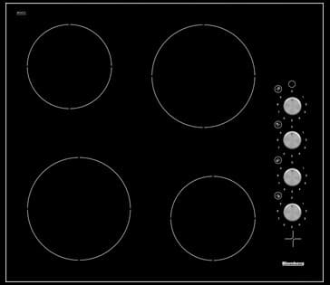 Blomberg 60cm Ceramic Hob - Black