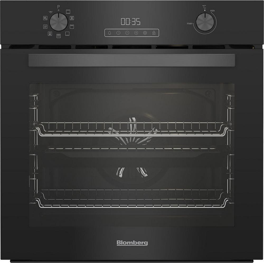 Blomberg 60cm Single Oven - AeroChef technology - Pyrolytic - Toch Control LED Timer - Black