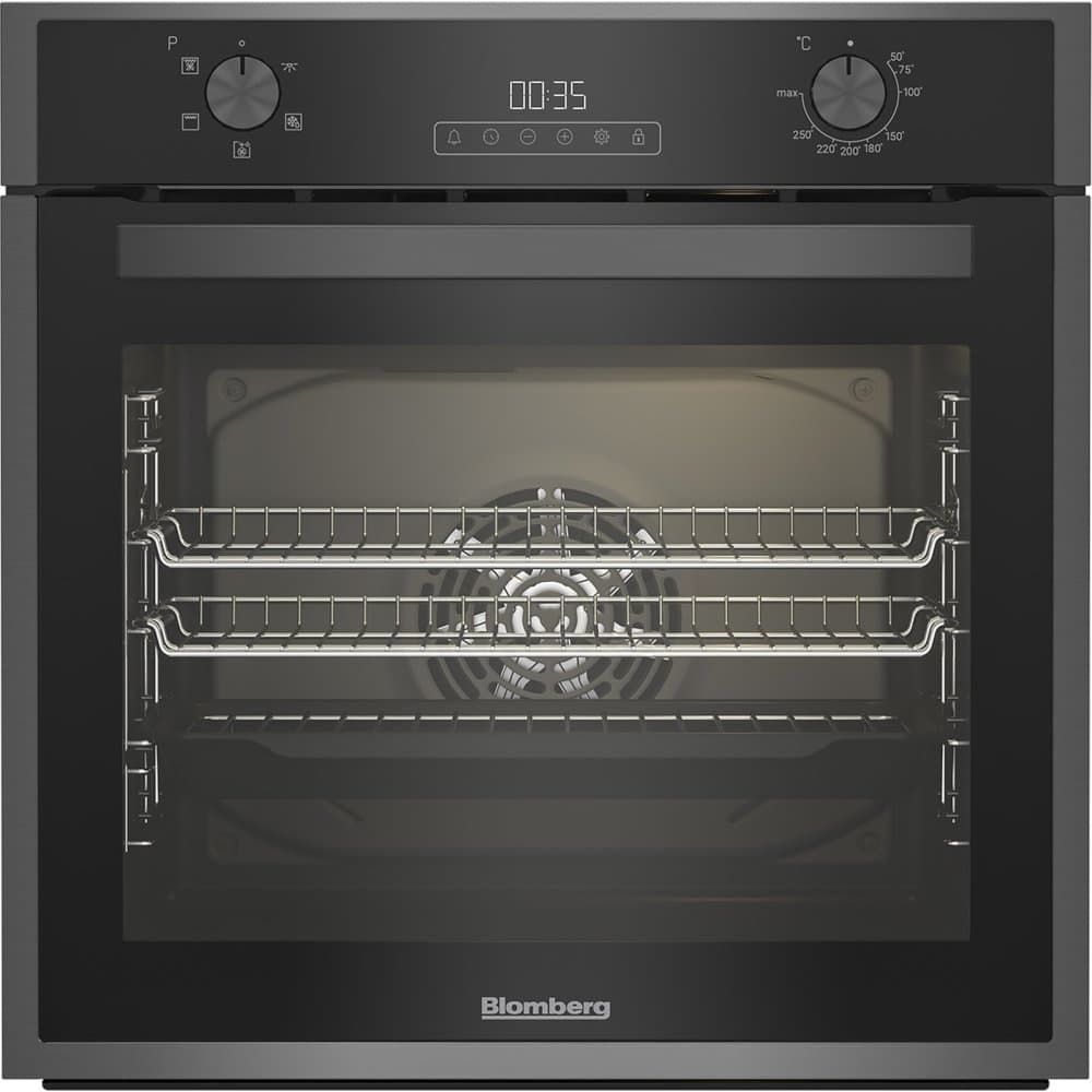 Blomberg - 59.4cm - Built In - Electric Single Oven - Dark Steel - A Rated Energy - 3 Year Warranty