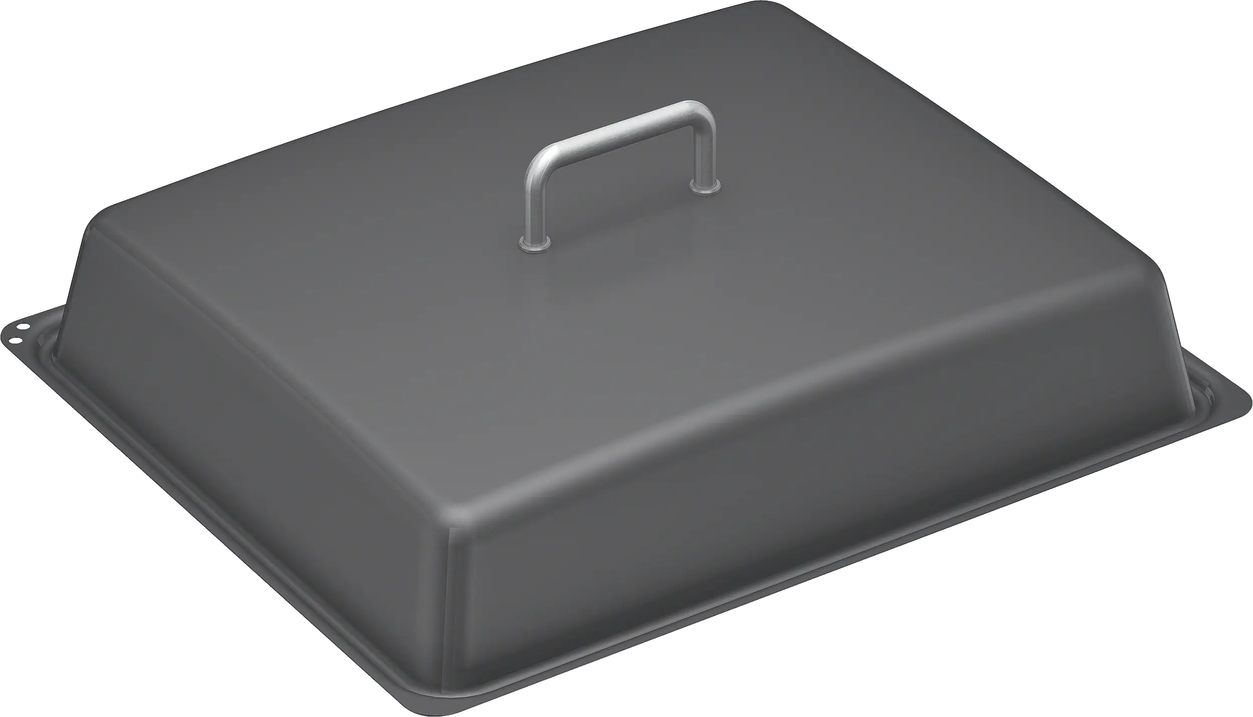 Lid for professional pan enamelled grey