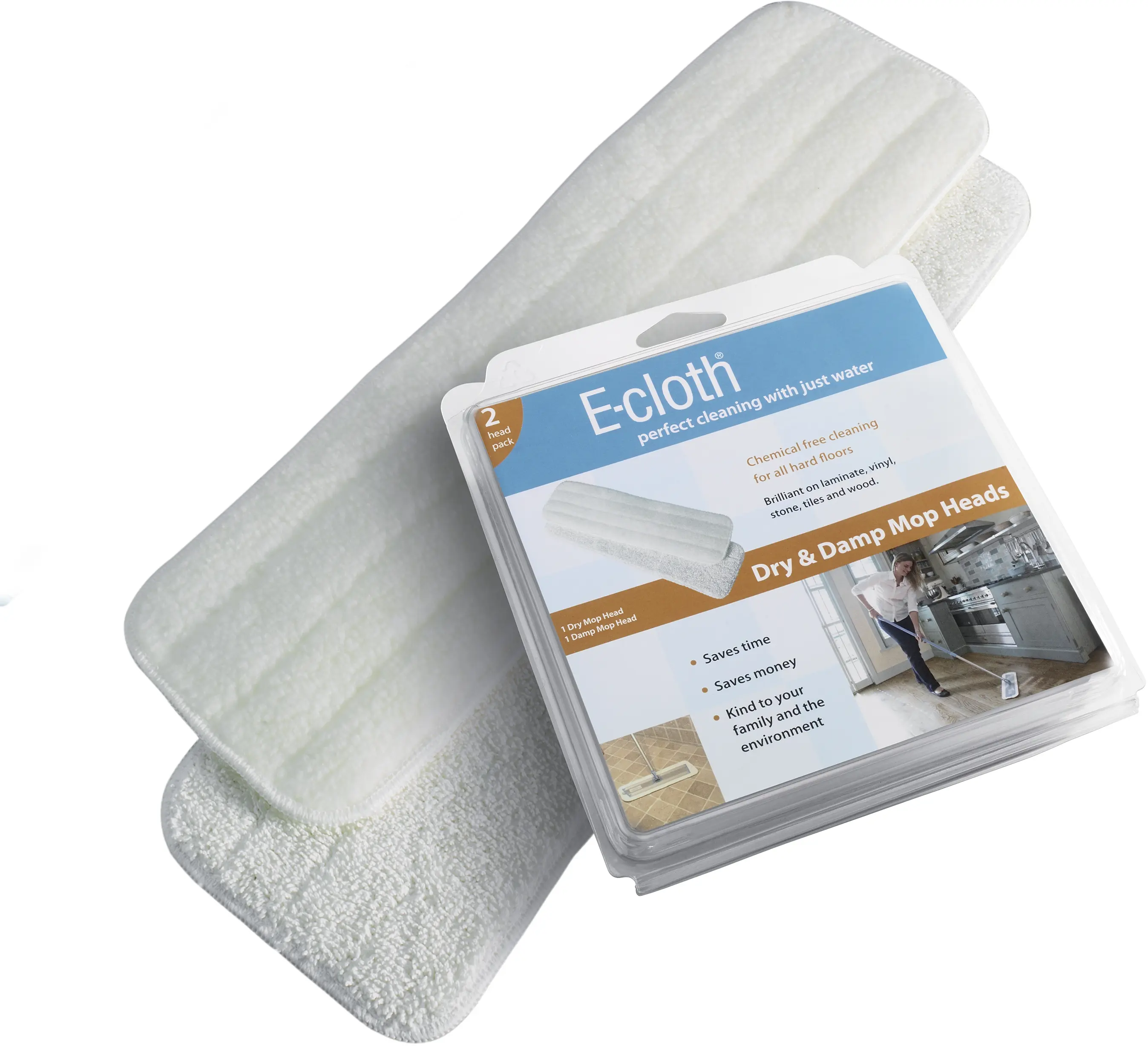 Dry and Deep Clean head pack for E-Cloth mop