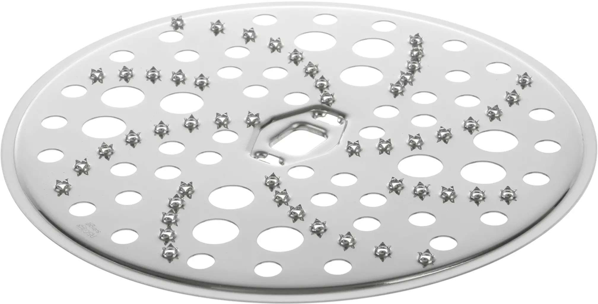 Coarse grating disc for food processors