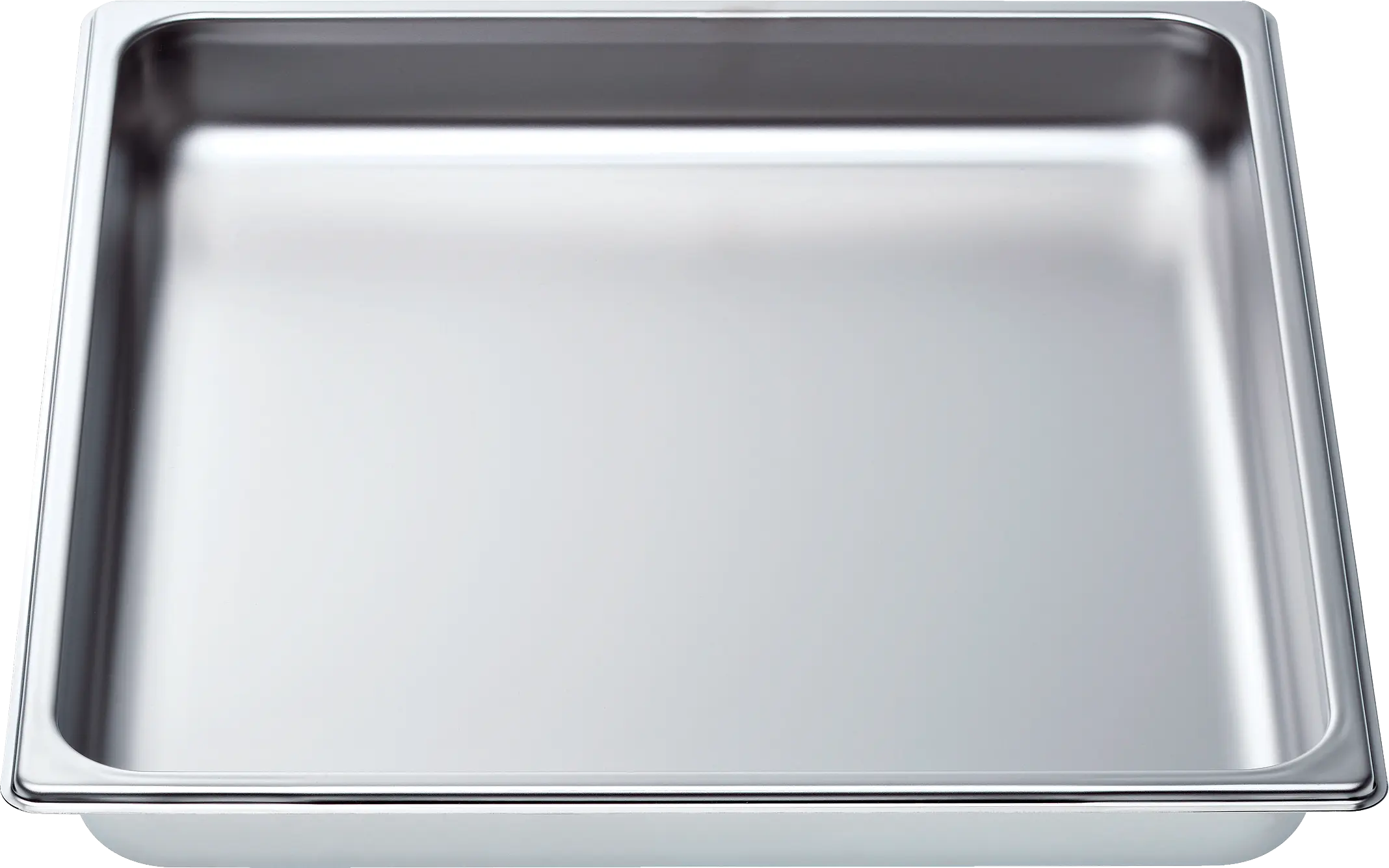 Large stainless steel cooking dish