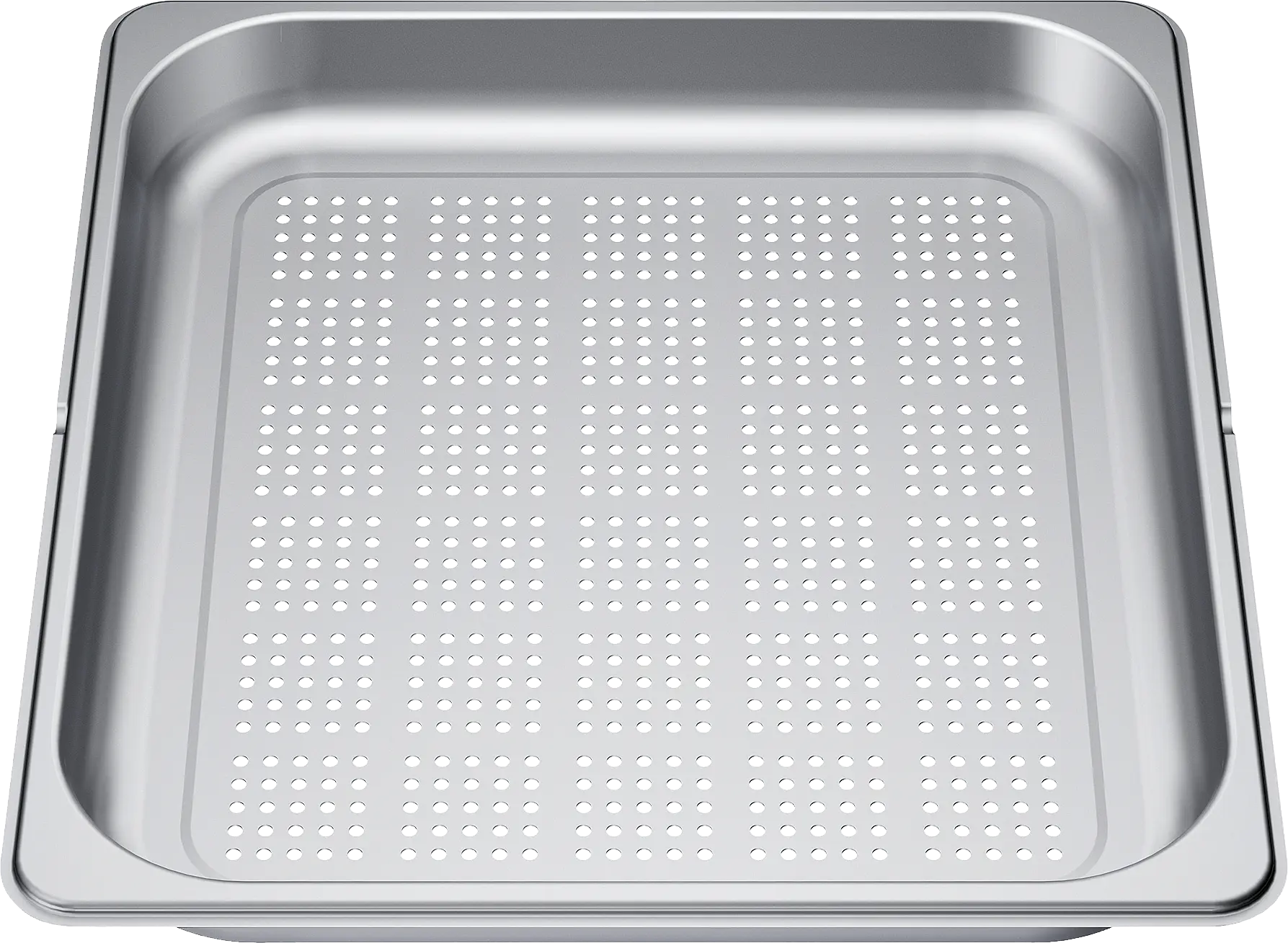 Large stainless steel cooking tray