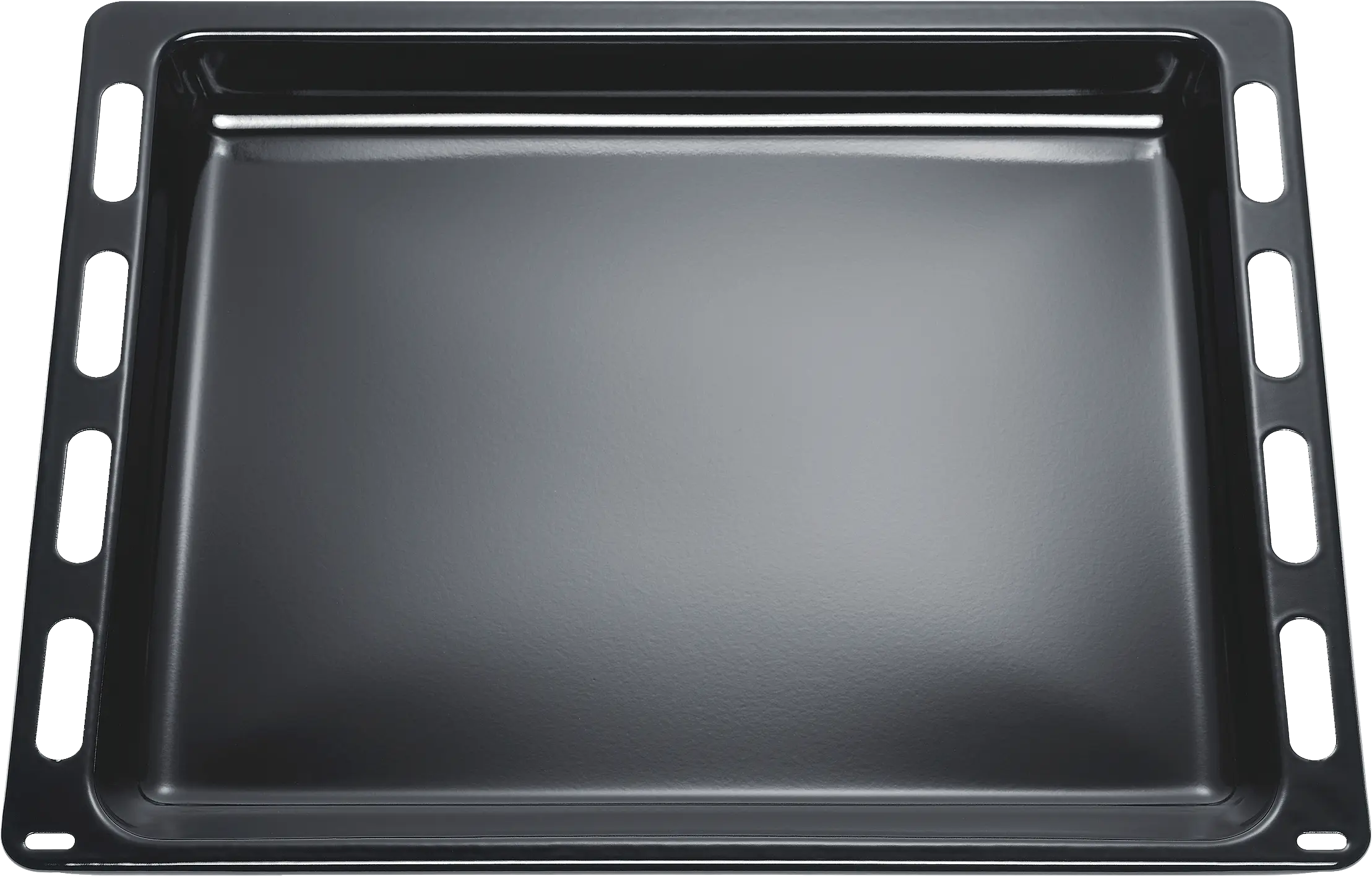Universal pan with tiltnose at the bottom - Enameled anthracite