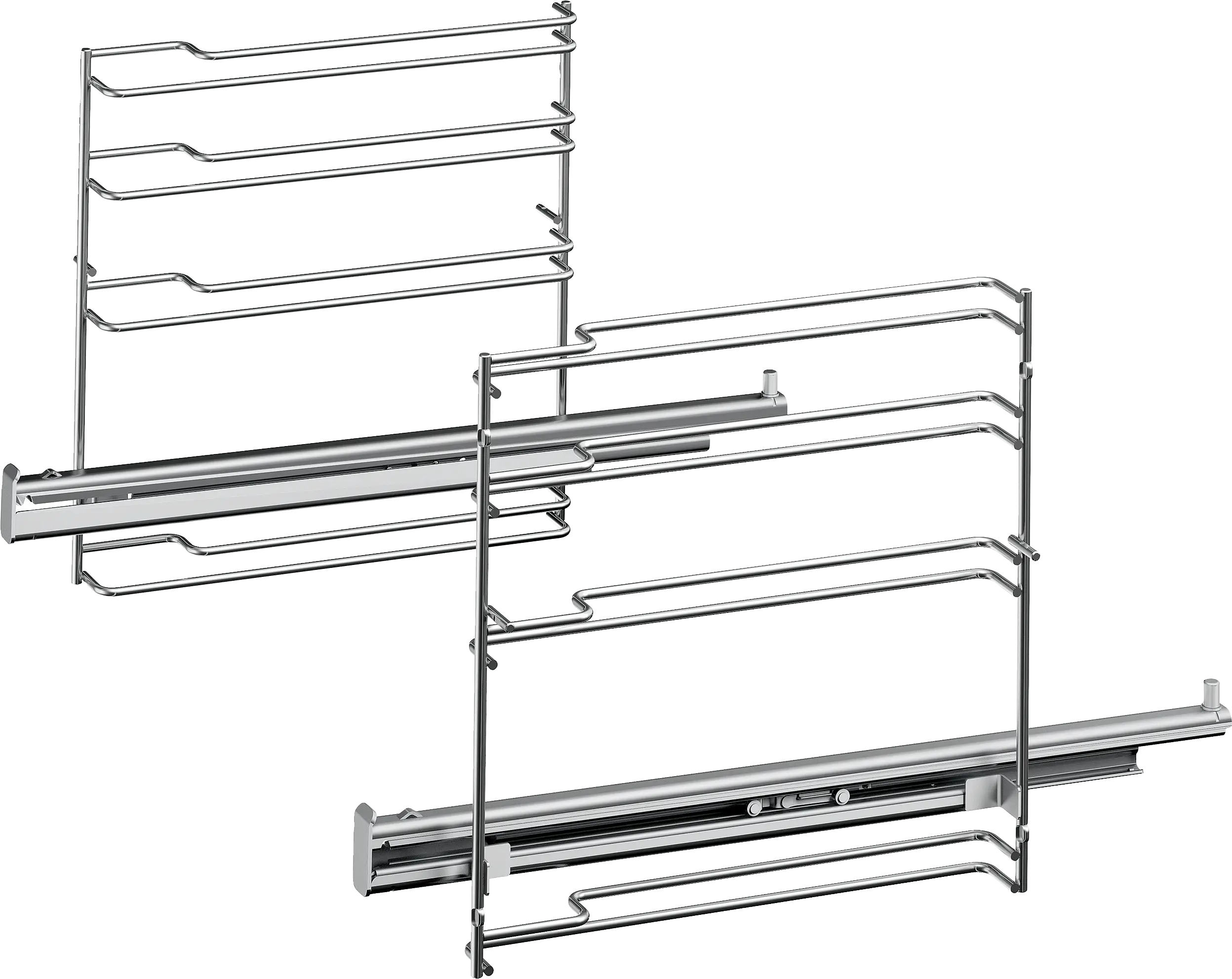 Full Extension Telescopic Rails (1 Fold)