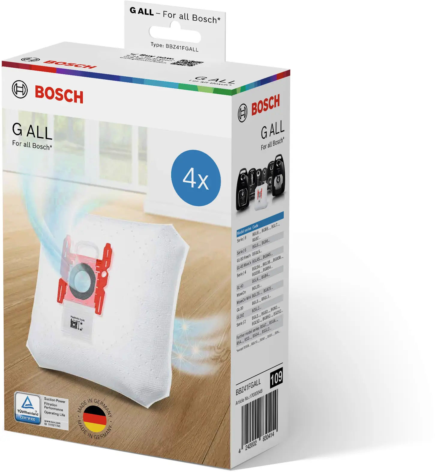 4 Type G Vacuum Cleaner Dust Bags