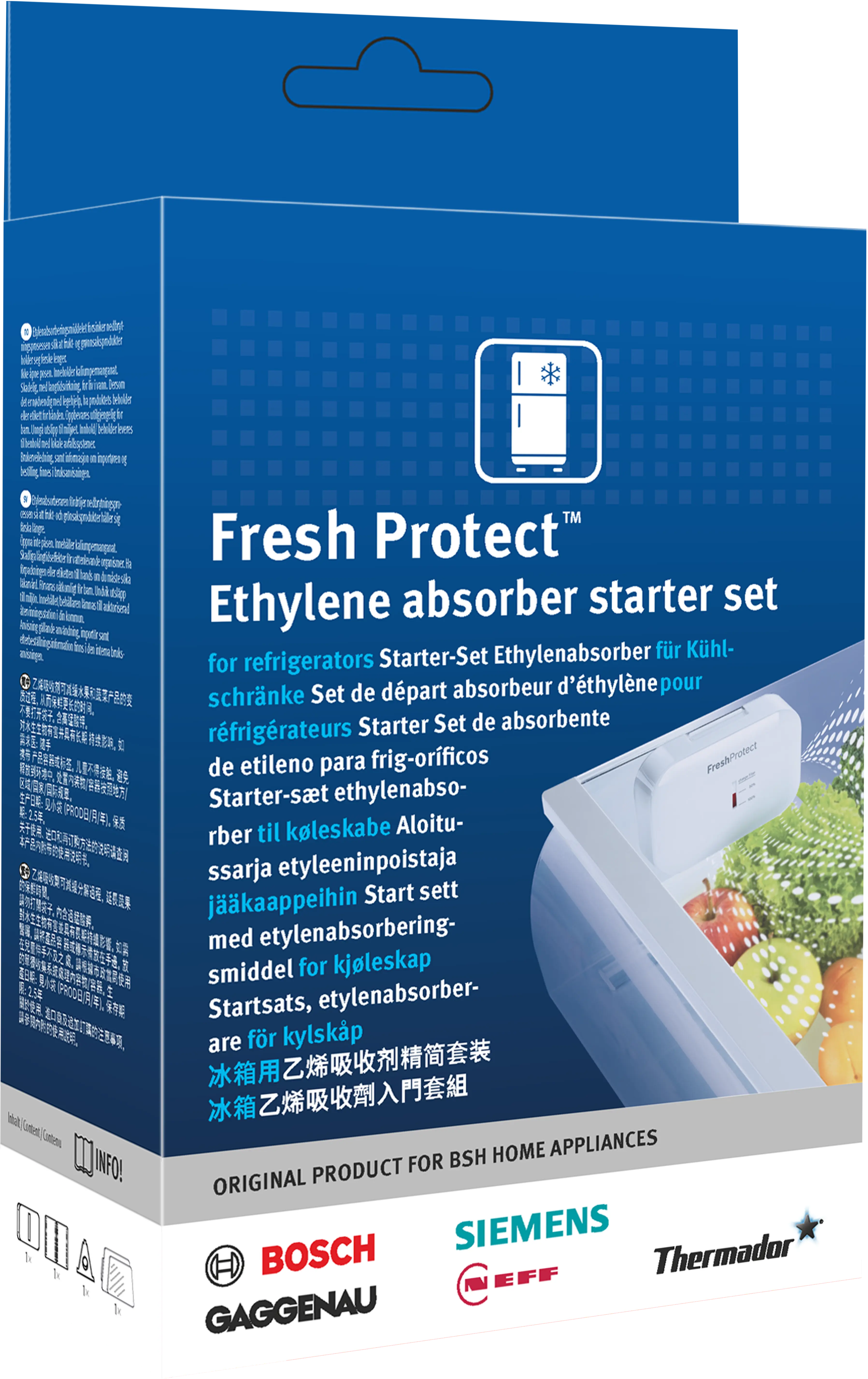 Ethylene Absorber Set for Freestanding Fridges