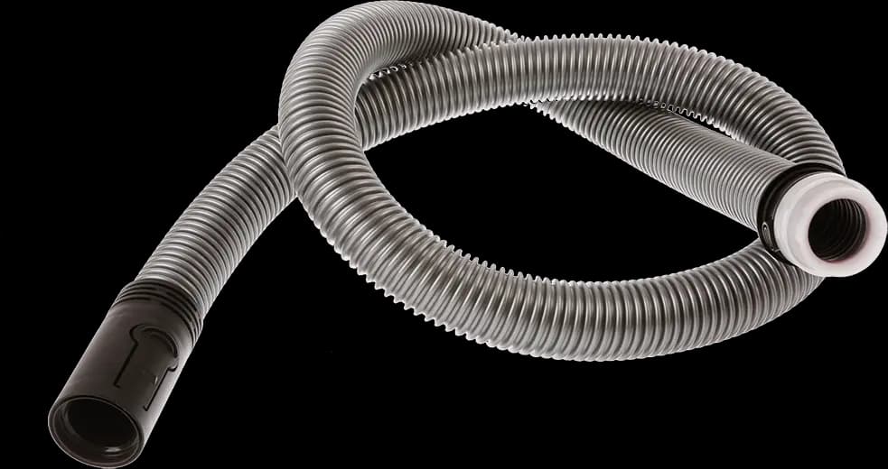 Suction hose black/siiver