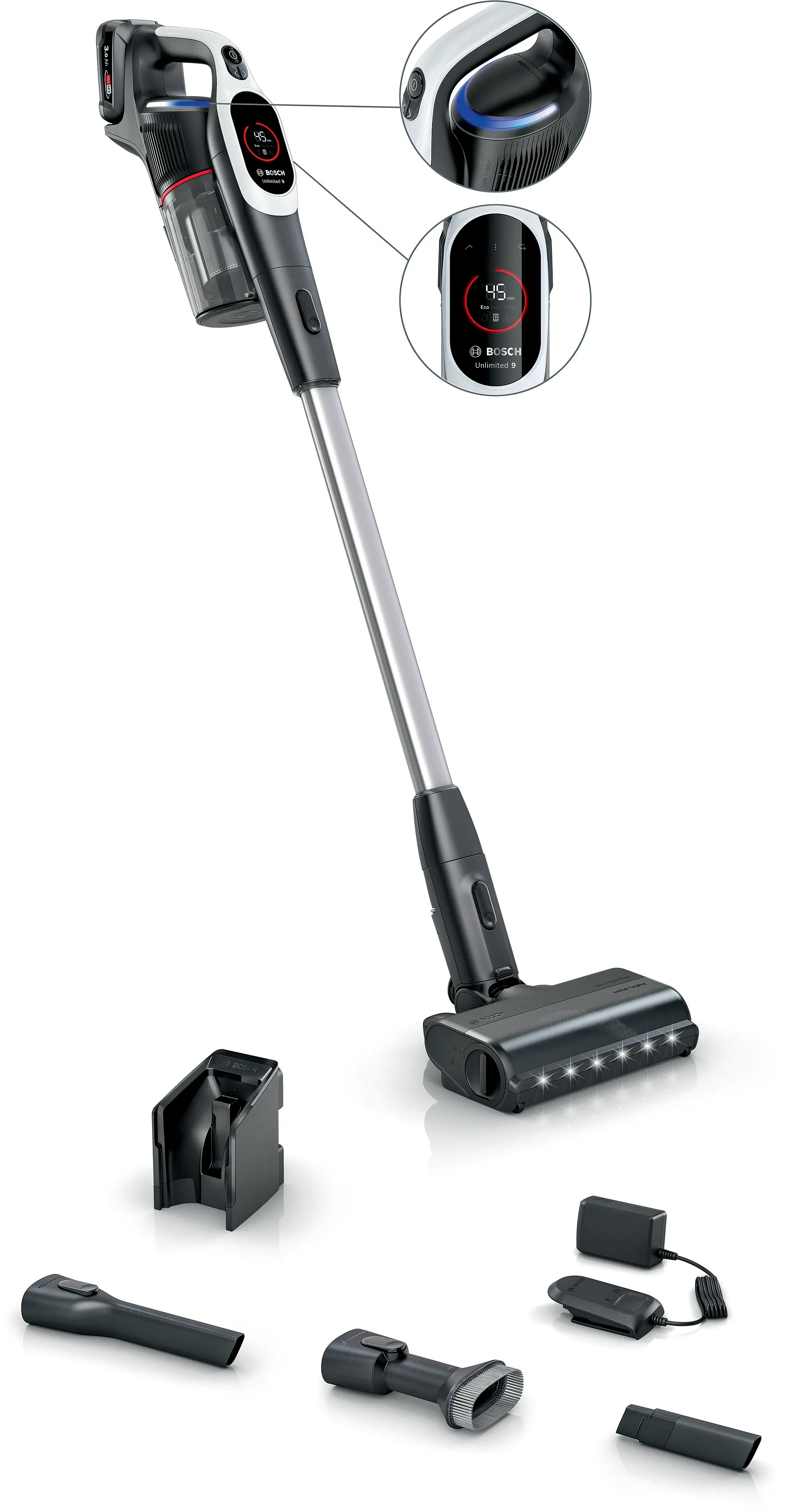 Cordless vacuum cleaner Unlimited 9 White