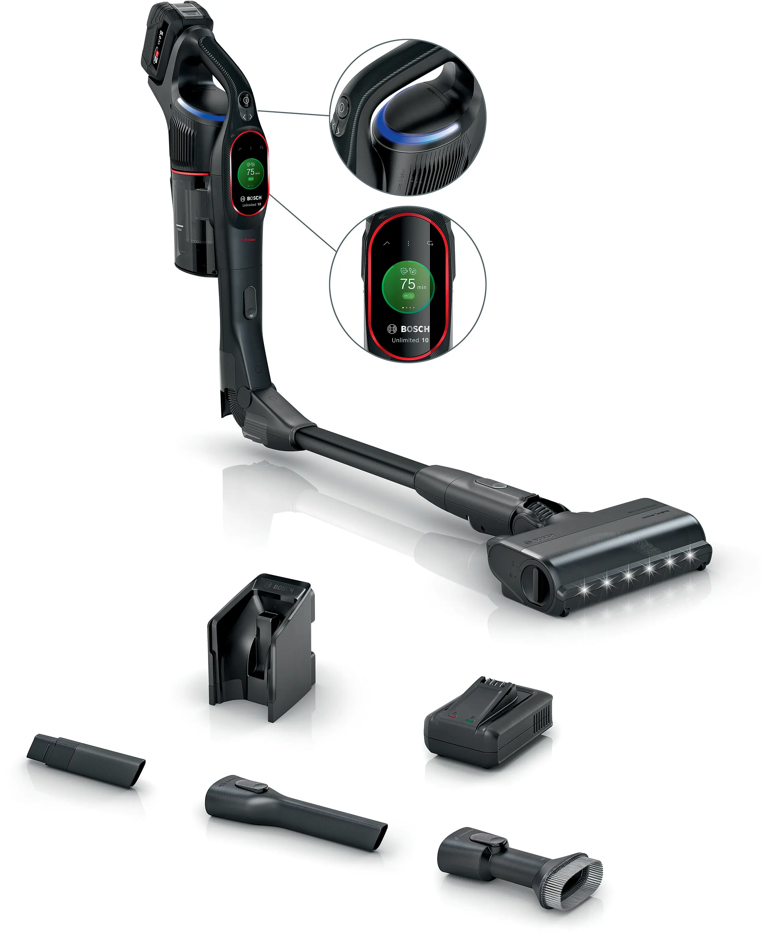Cordless vacuum cleaner Unlimited 10 ProPower Black