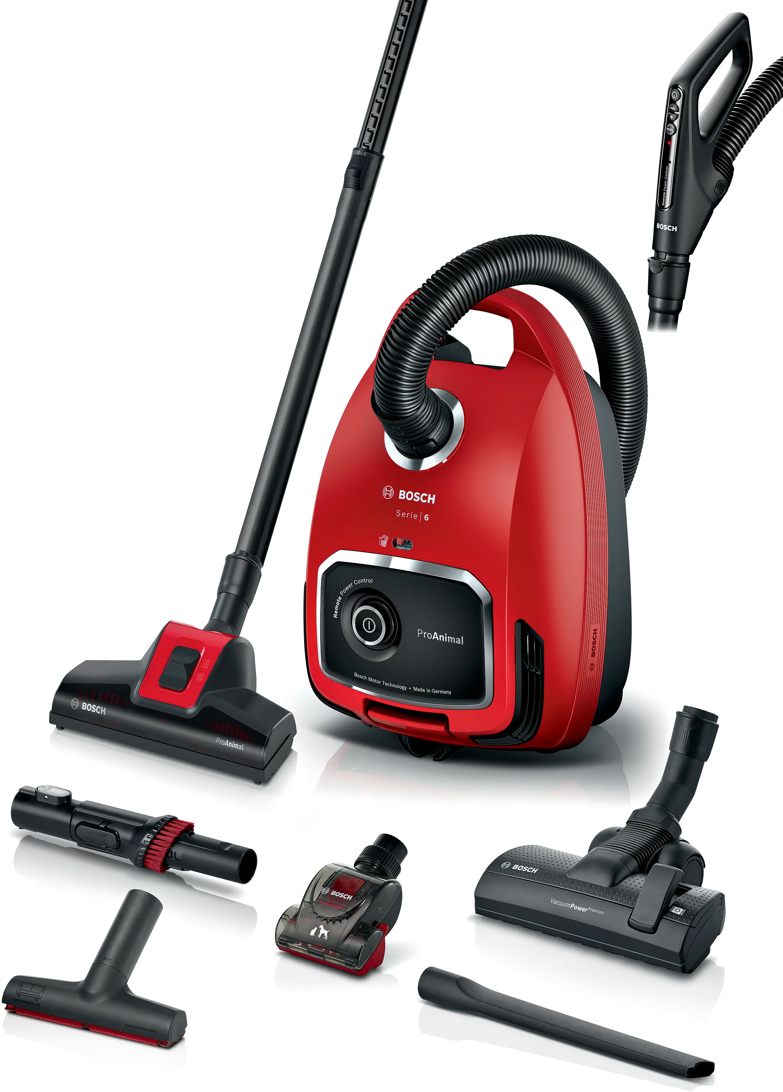 Series 6 Bagged vacuum cleaner ProAnimal Red