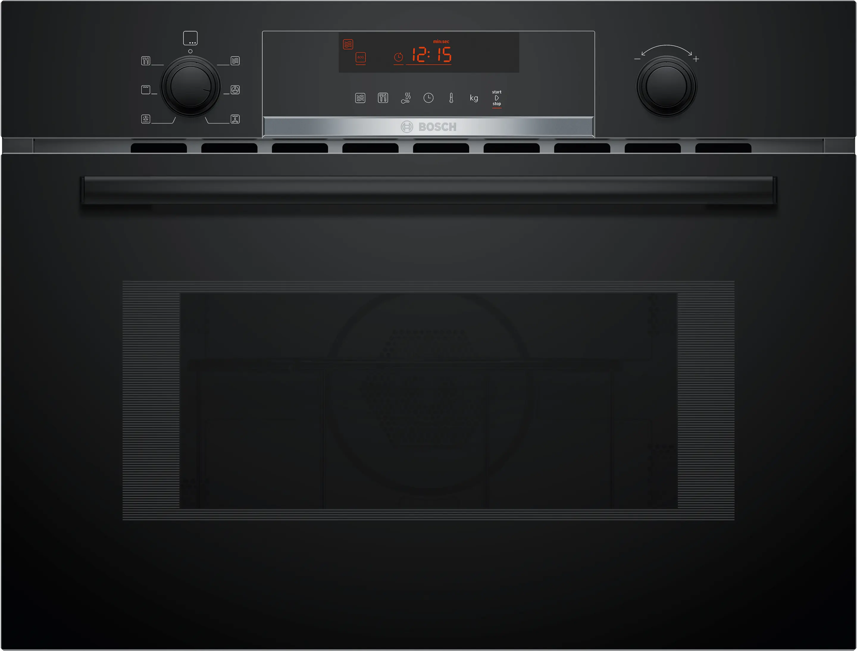Series 4 Built-in microwave oven with hot air 60 x 45 cm Black