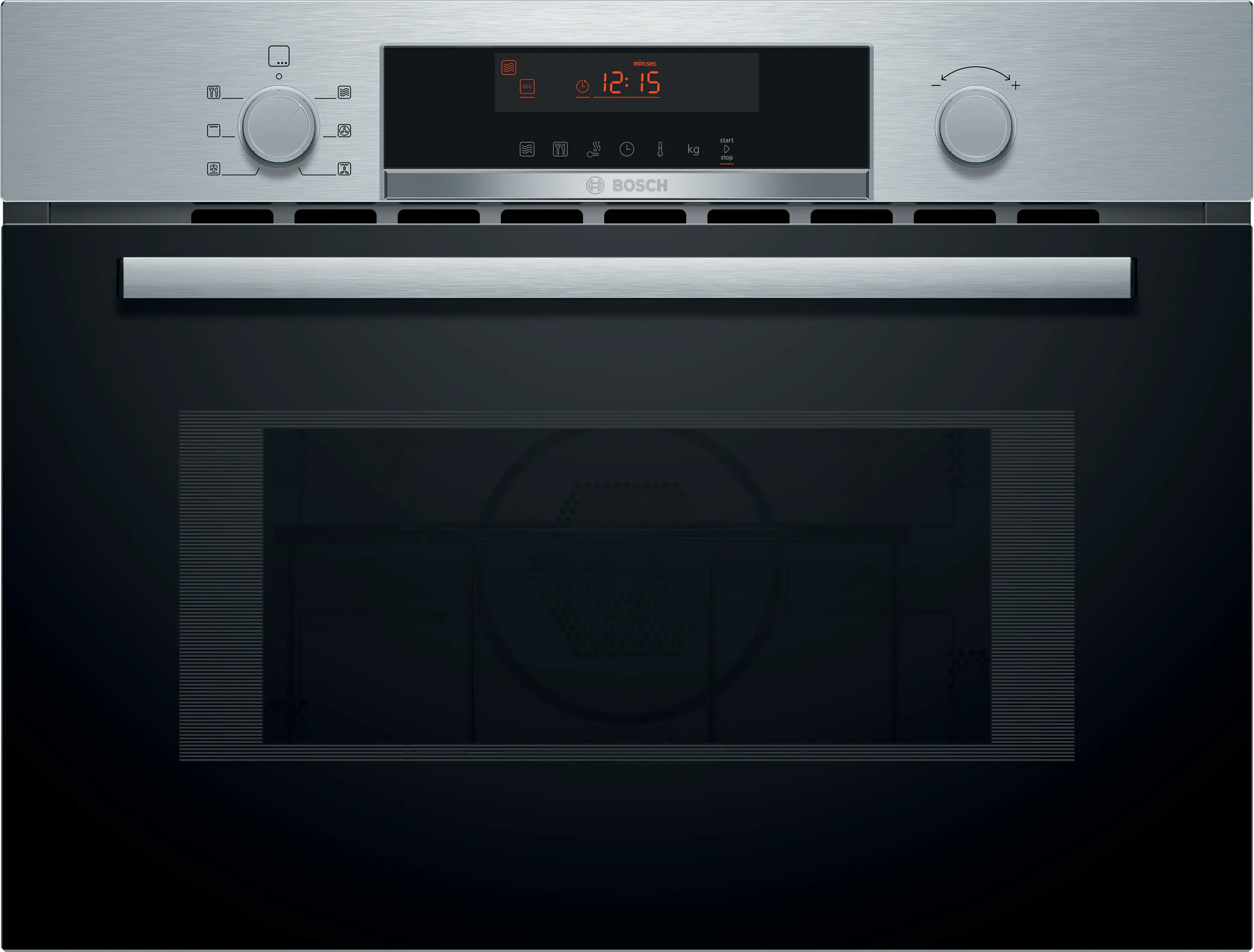 Series 4 Built-in microwave oven with hot air 60 x 45 cm Stainless steel
