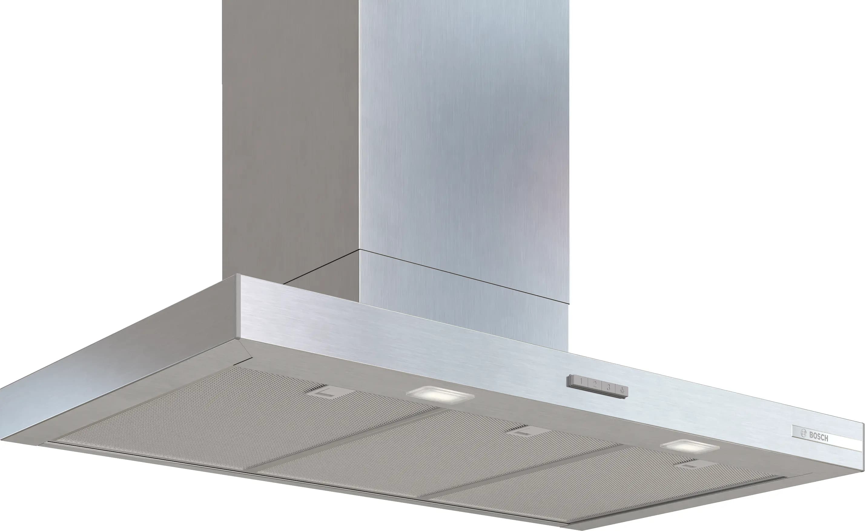 Series 4 Wall-mounted cooker hood 90 cm Stainless steel look