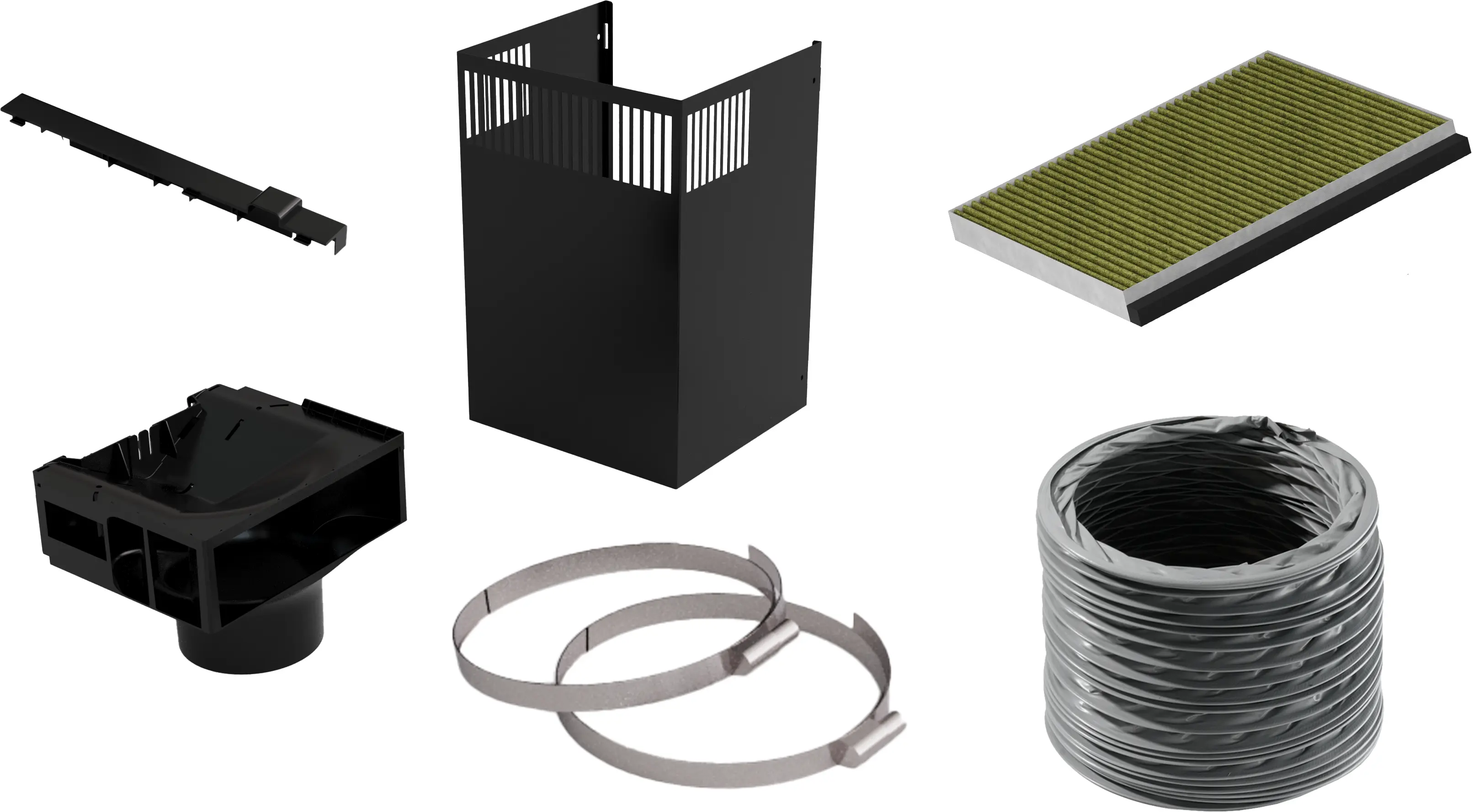 Long-life Clean Air recirculation kit Black