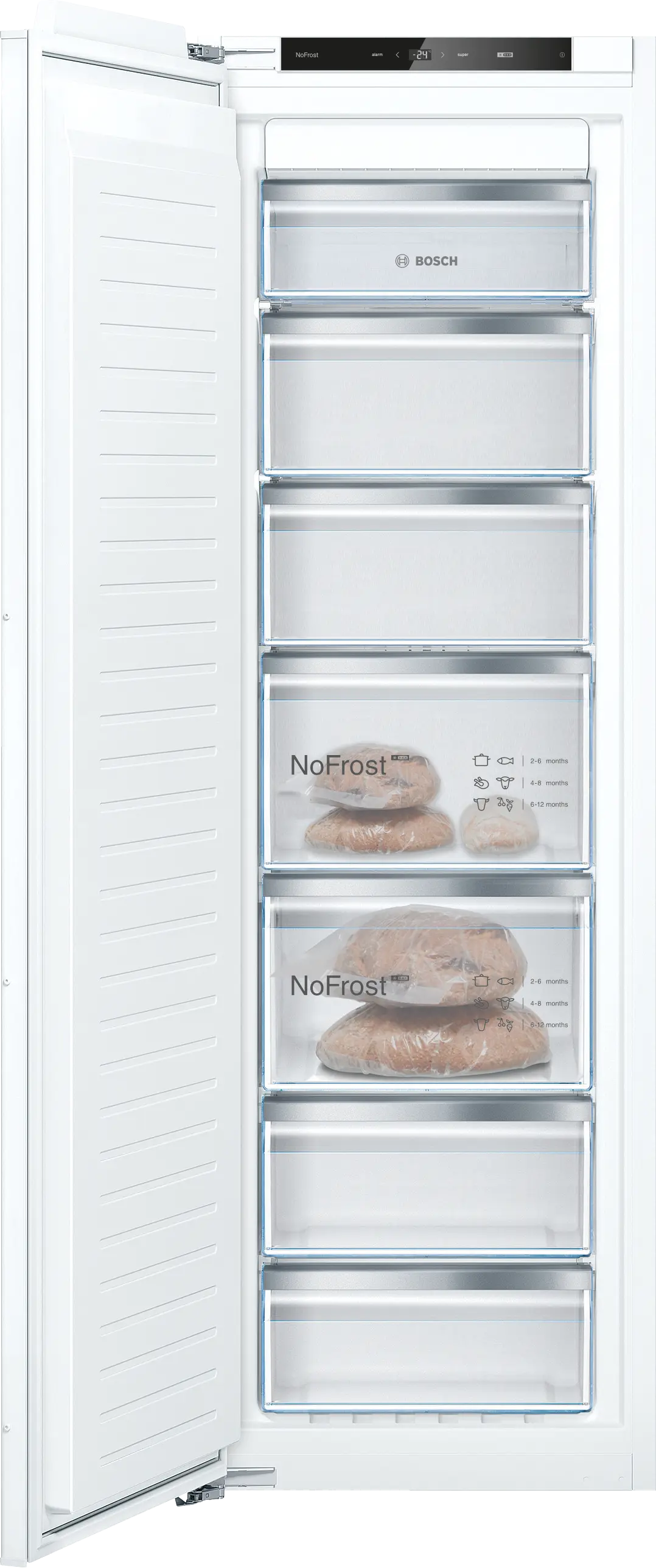 Series 4 Built-in freezer 177.2 x 55.8 cm flat hinge