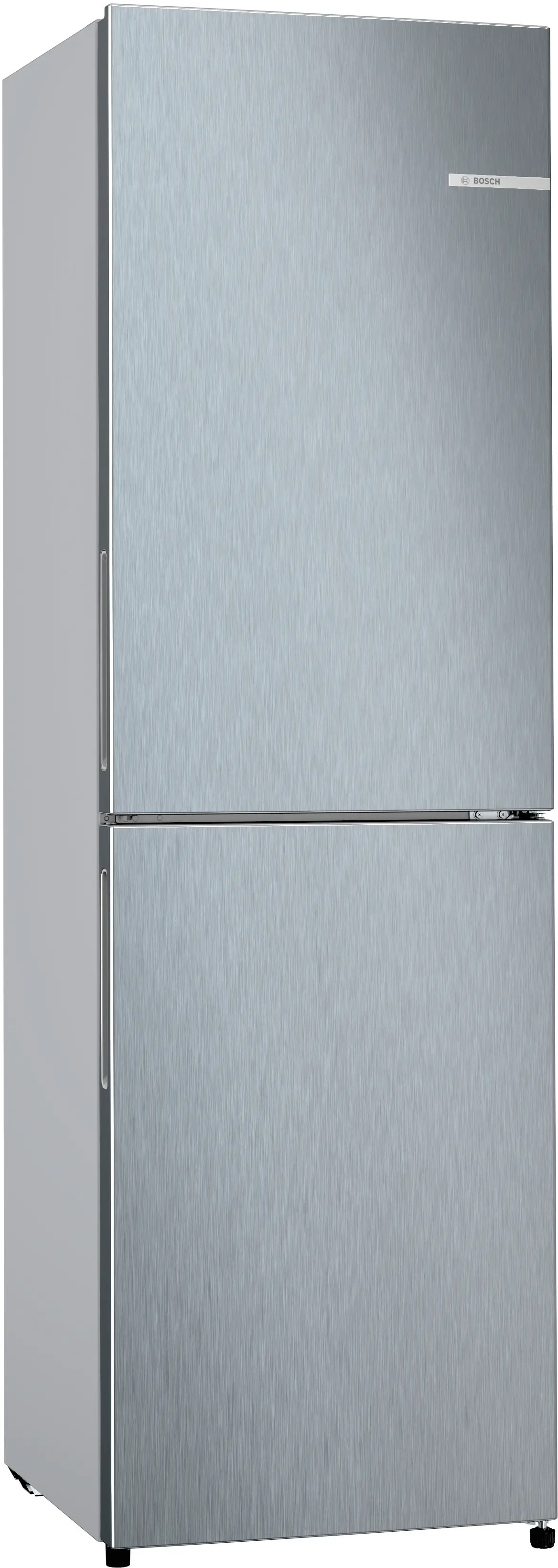 Series 2 Free-standing fridge-freezer with freezer at bottom 182.4 x 55 cm Stainless steel look