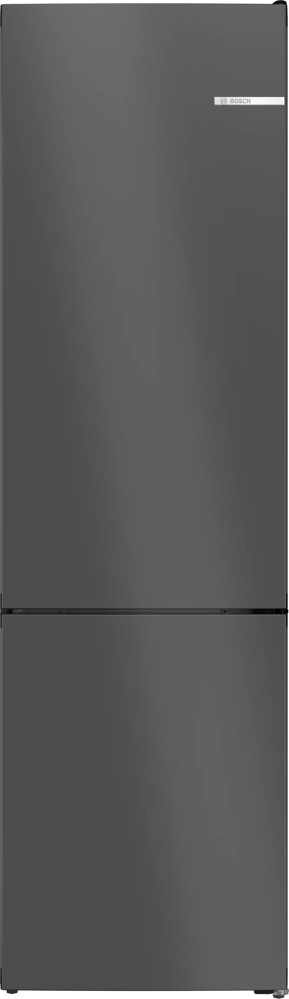 Series 4 Free-standing fridge-freezer with freezer at bottom 203 x 60 cm Cast Iron, Green Collection, Total No Frost