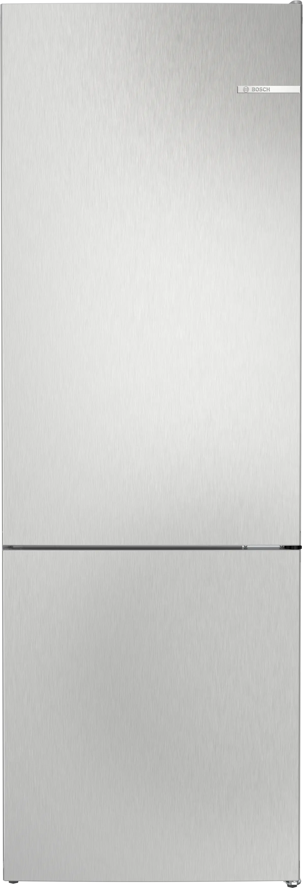 Series 4 Free-standing fridge-freezer with freezer at bottom 203 x 70 cm Stainless steel look