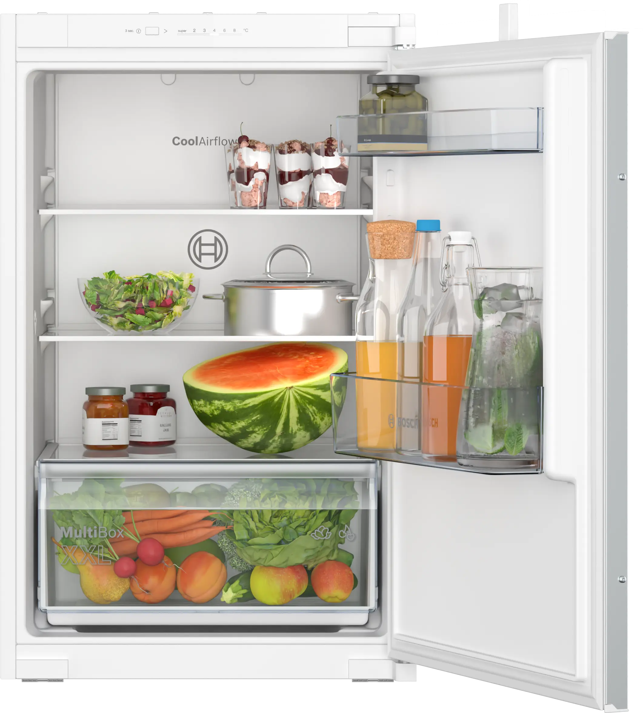 Series 2 Built-in fridge 87.4 x 54.1 cm sliding hinge
