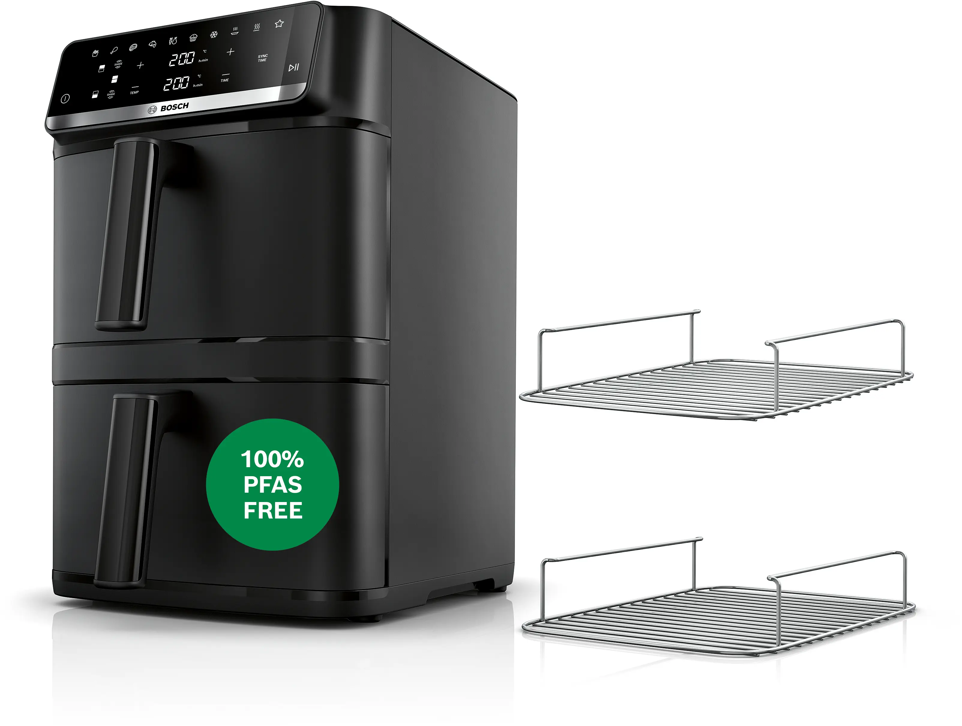 Series 6 Double Stack Drawer Air Fryer Black