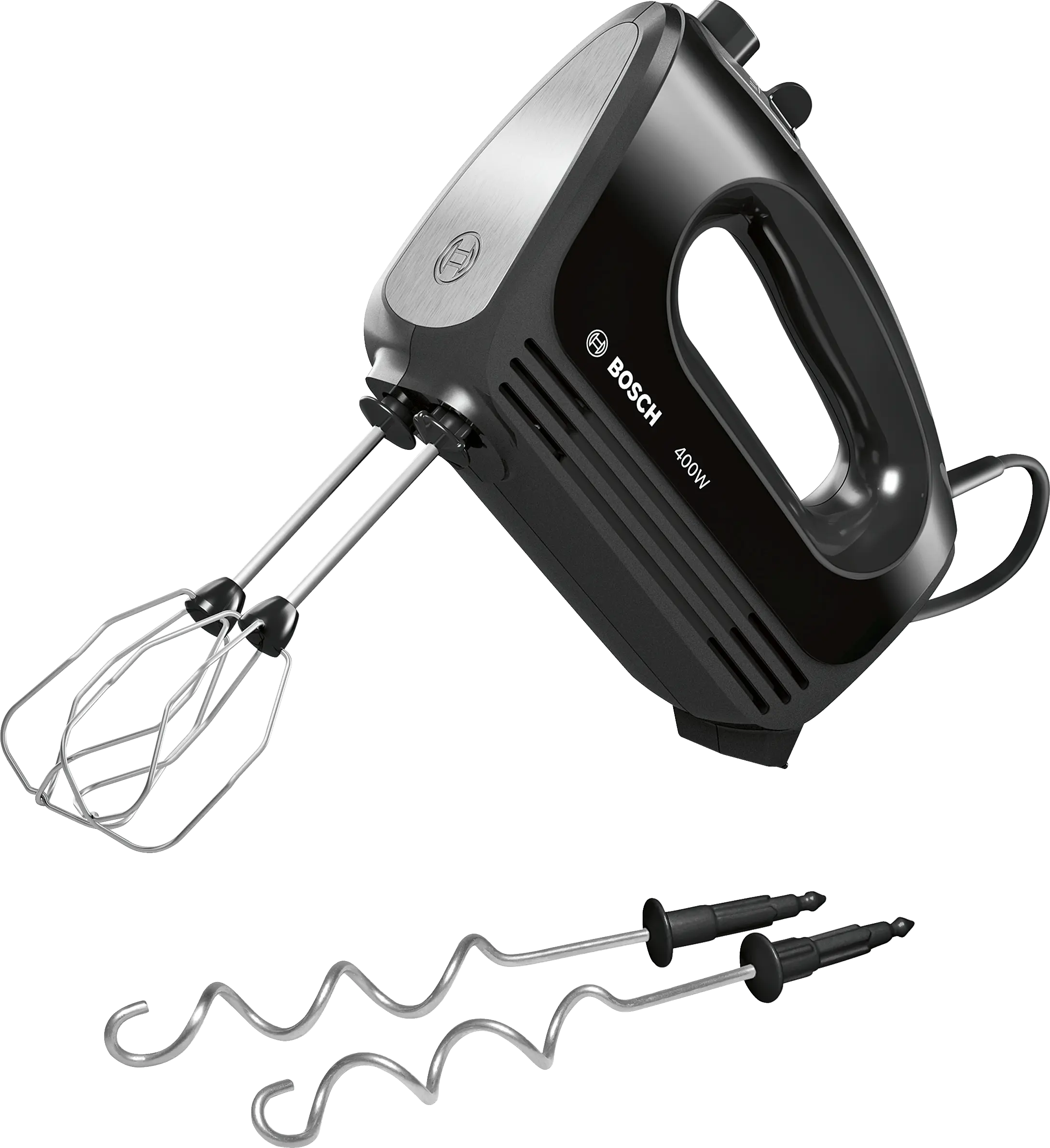 Hand mixer CleverMixx 400 W Black, Brushed stainless steel