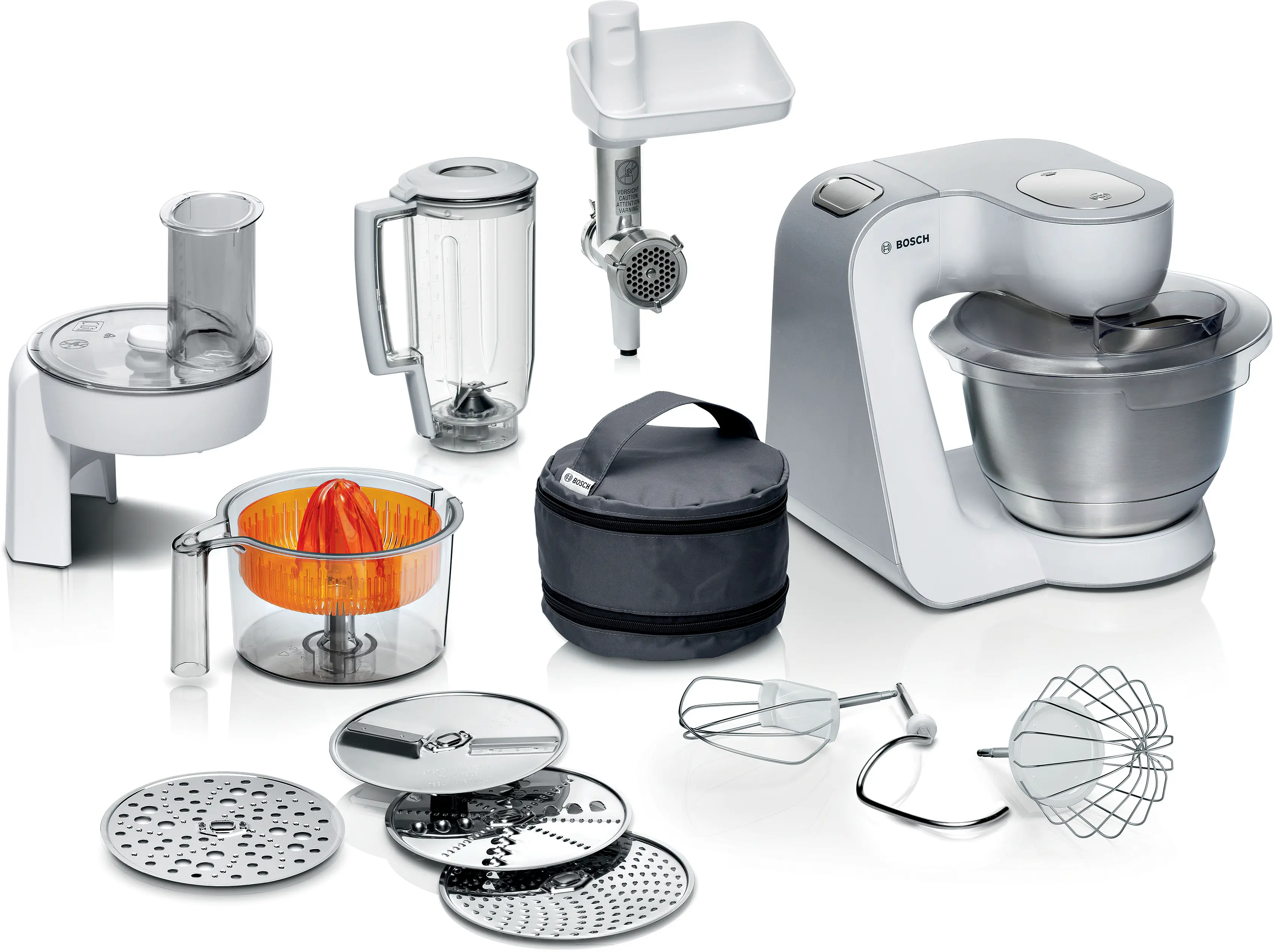 Series 4 Stand mixer MUM 5 1000 W White, Silver