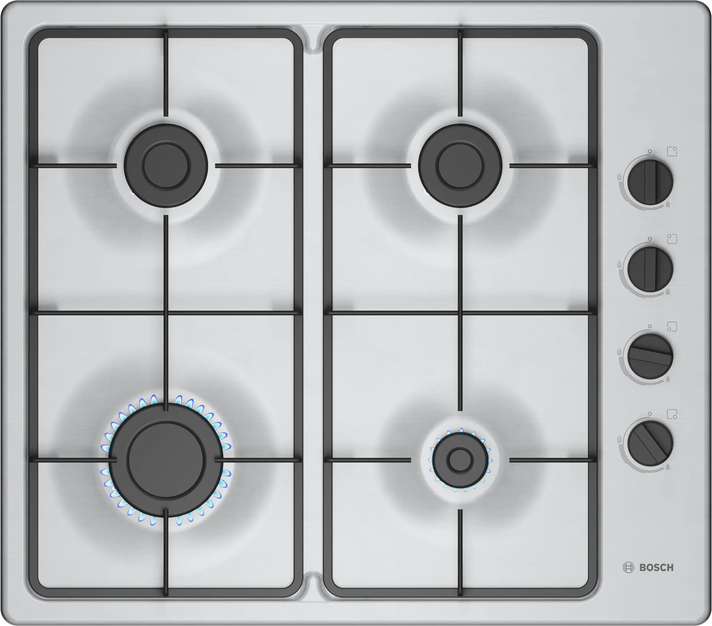 Series 2 Gas hob 60 cm Stainless steel