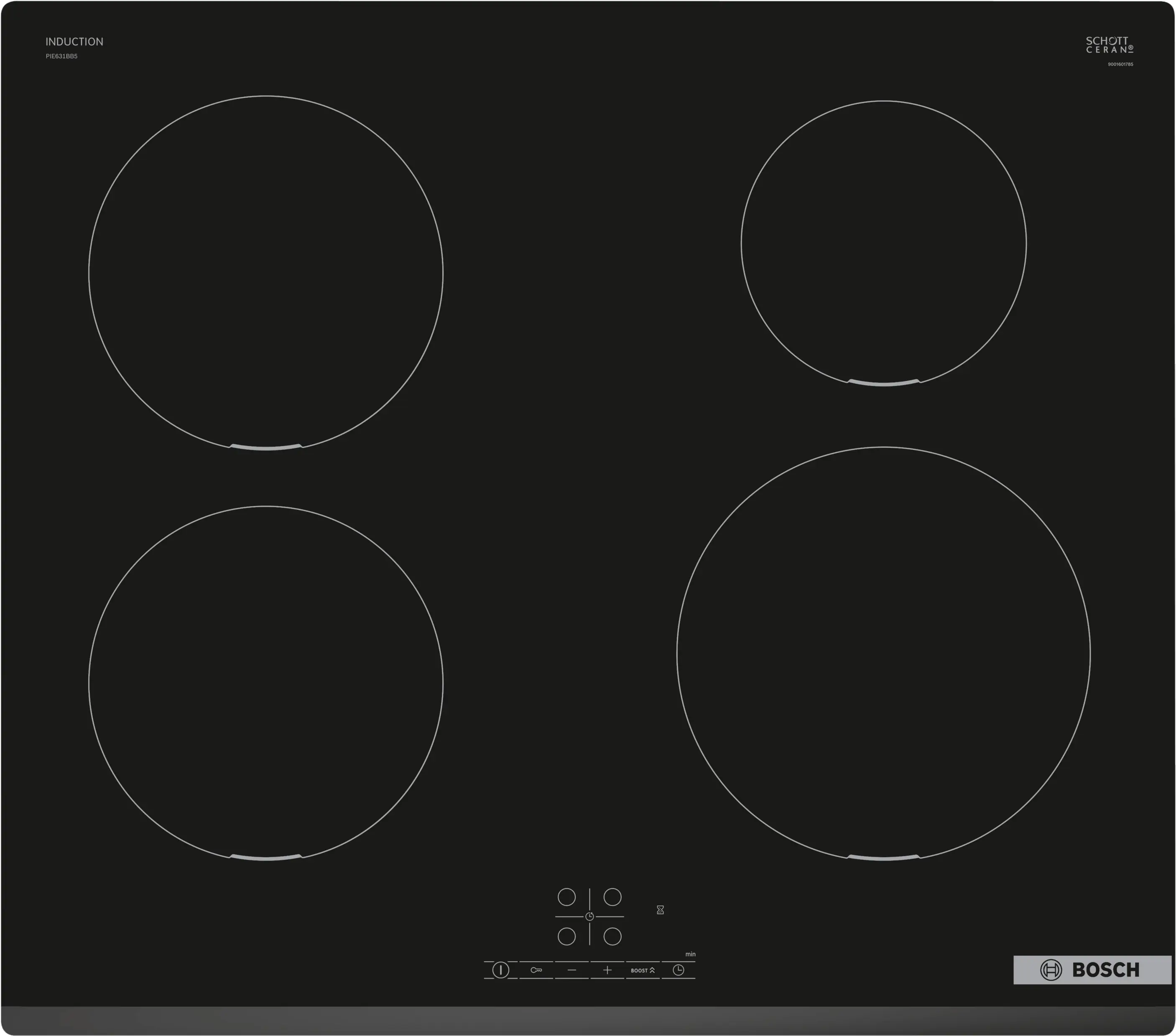 Series 4 Induction hob 60 cm surface mount without frame