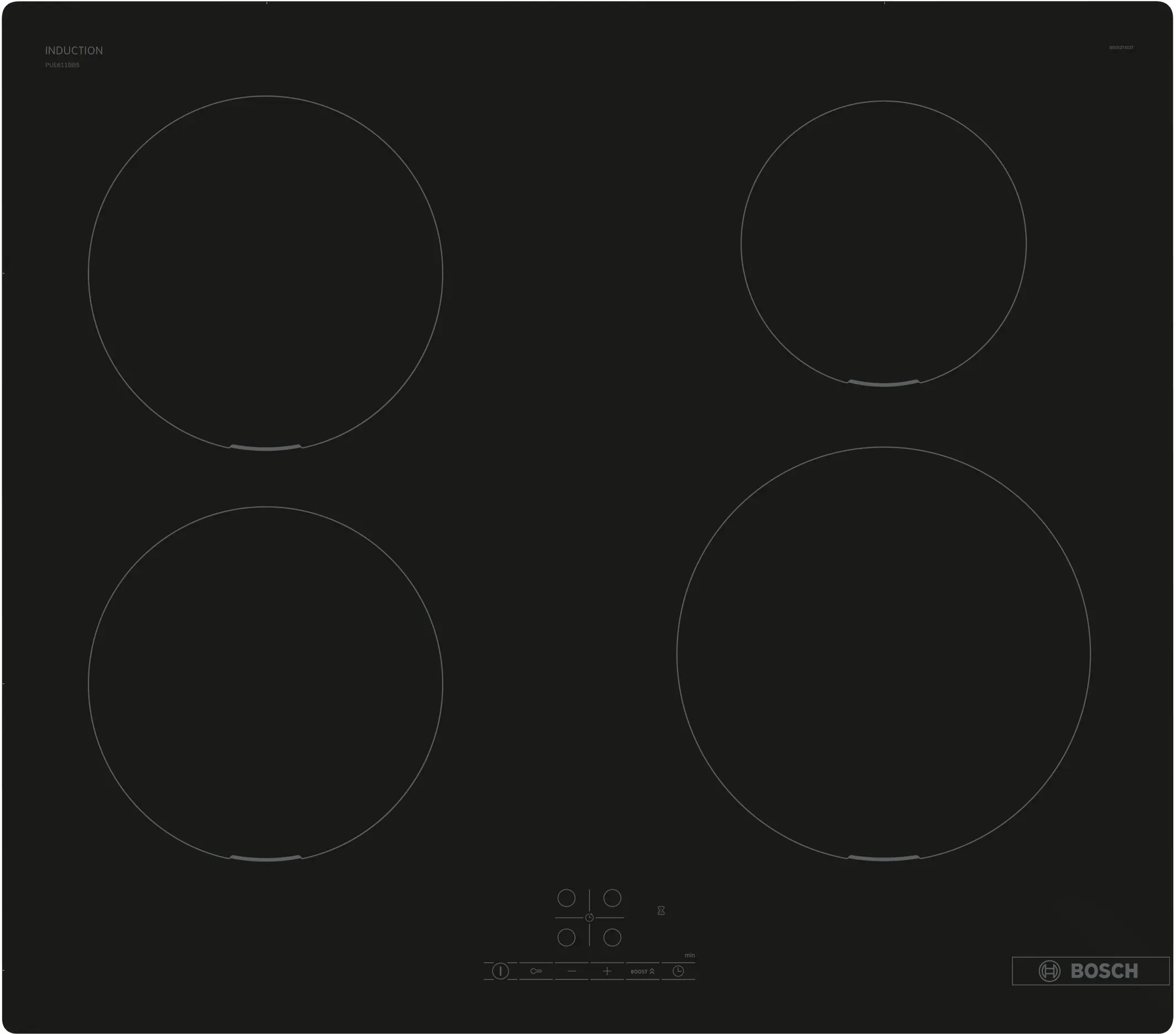 Series 4 Induction hob 60 cm surface mount without frame