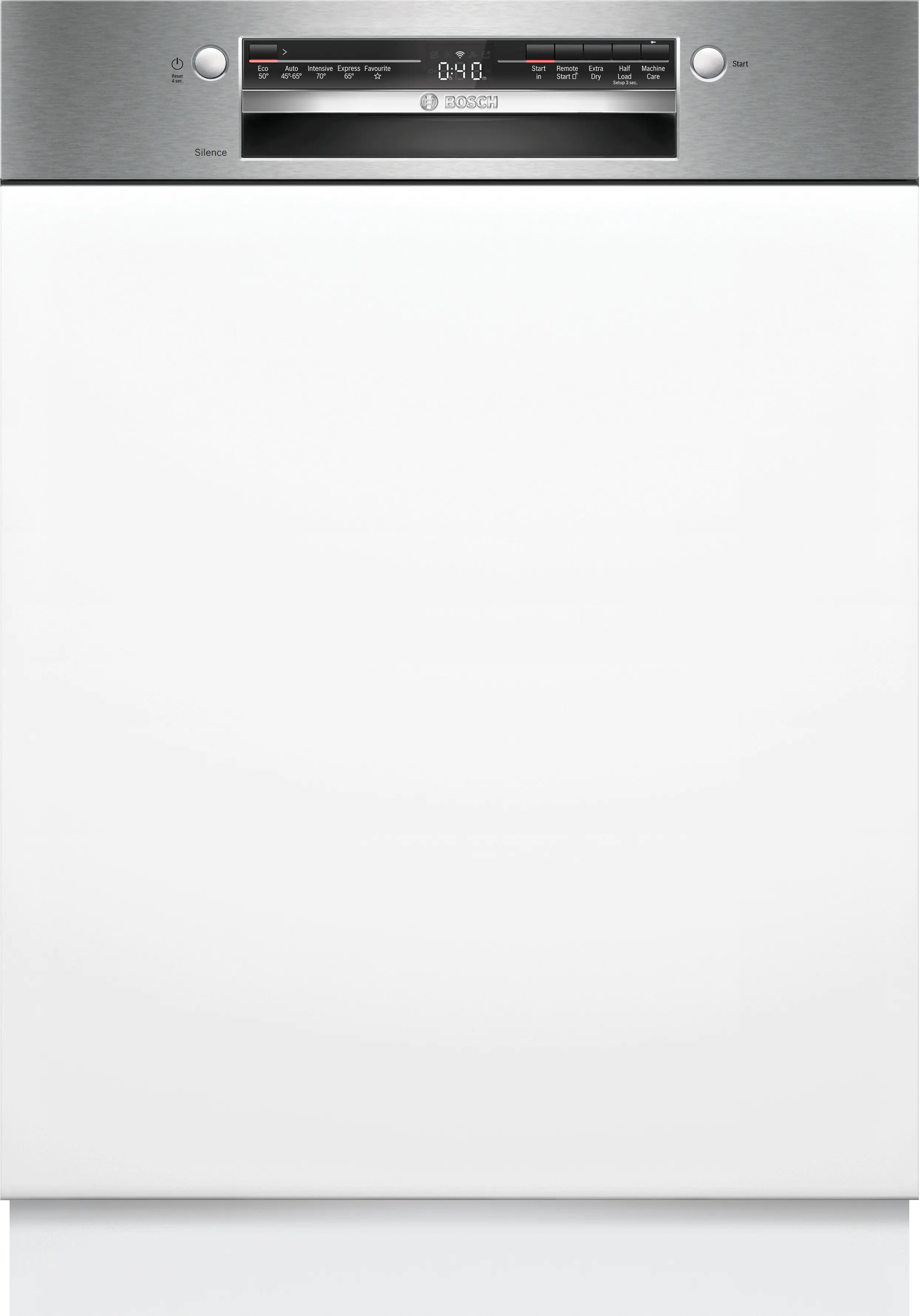 Series 2 Semi-integrated dishwasher 60 cm Brushed steel