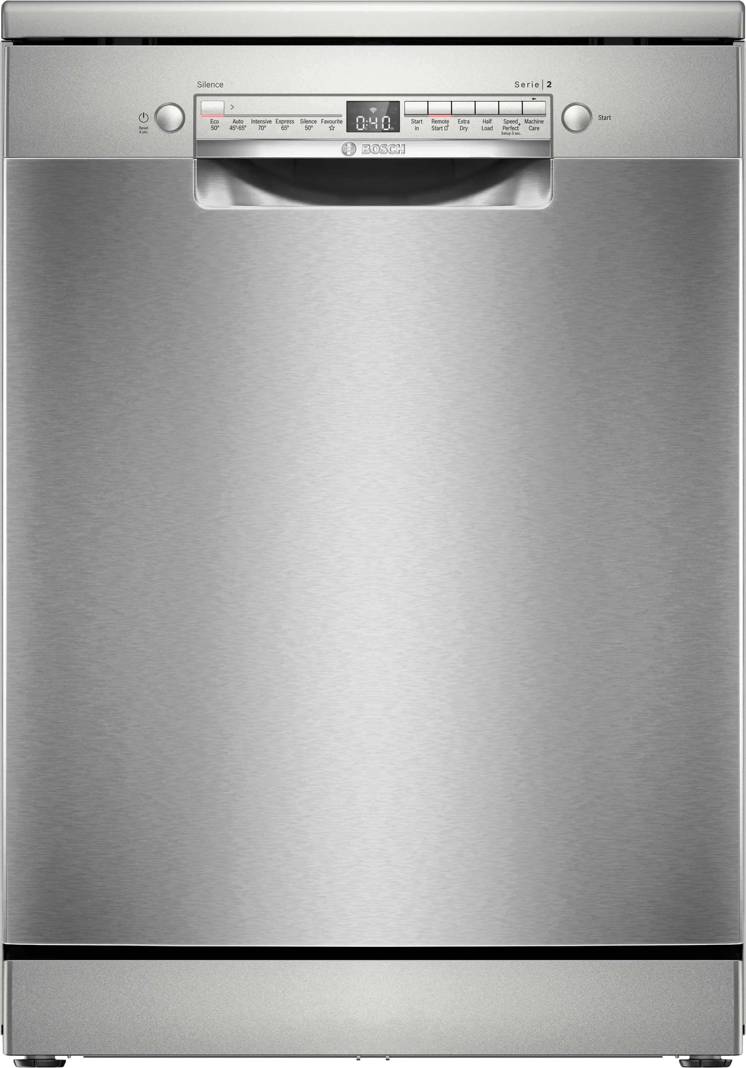 Series 2 Free-standing dishwasher 60 cm Brushed steel anti-fingerprint