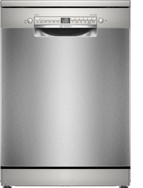 Bosch Series2 60cm Freestanding Dishwasher/ExtraDry/HomeConnect/14 Place/D Energy/BrushedSteel