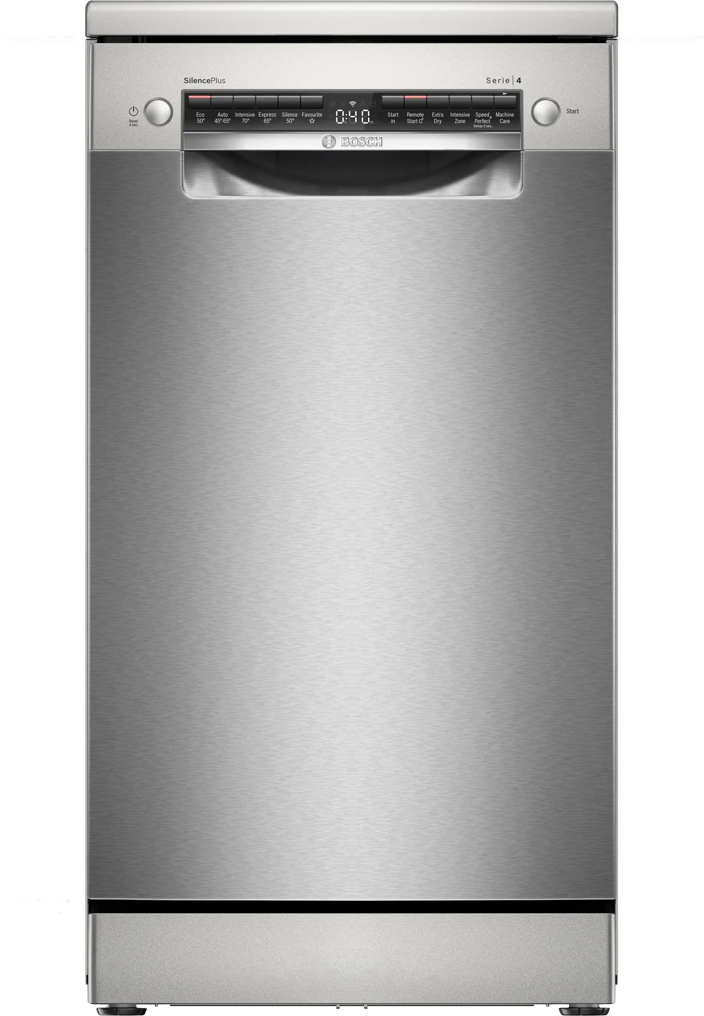 Series 4 Free-standing dishwasher 45 cm Brushed steel anti-fingerprint