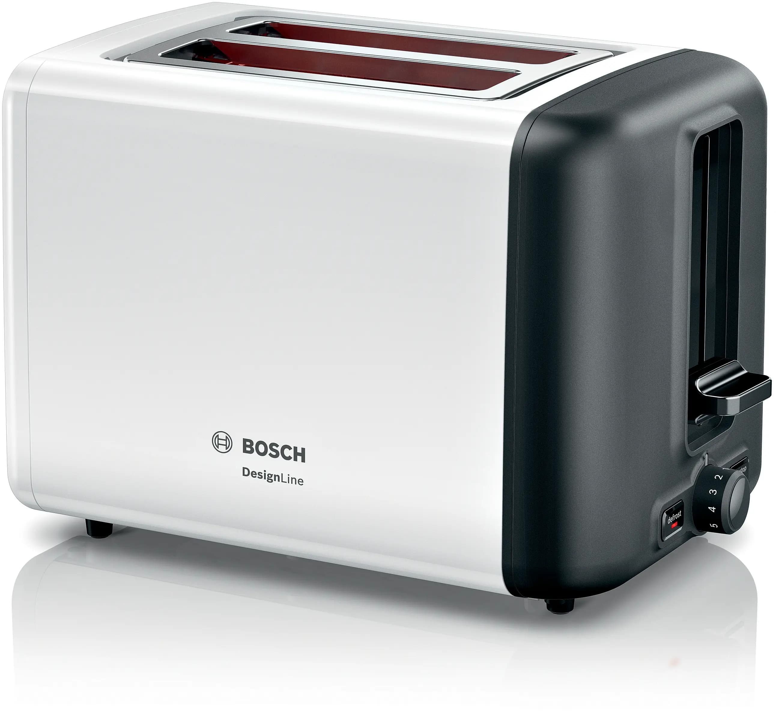 Compact toaster DesignLine White