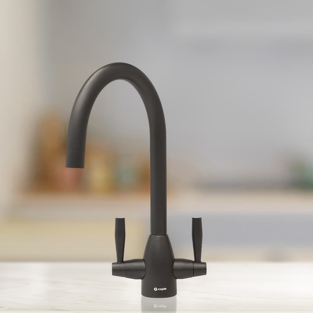 Avel Dual Lever Tap Chromite Black