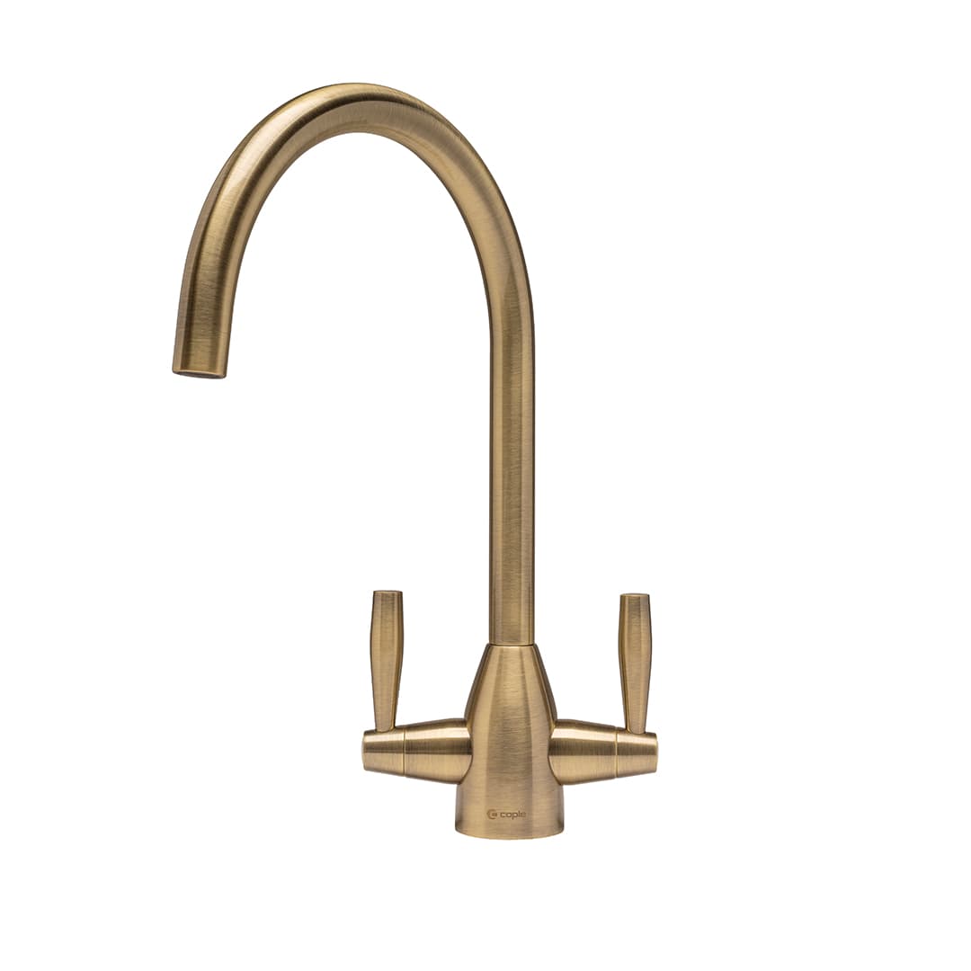 Avel Dual Lever Tap Antique Brass