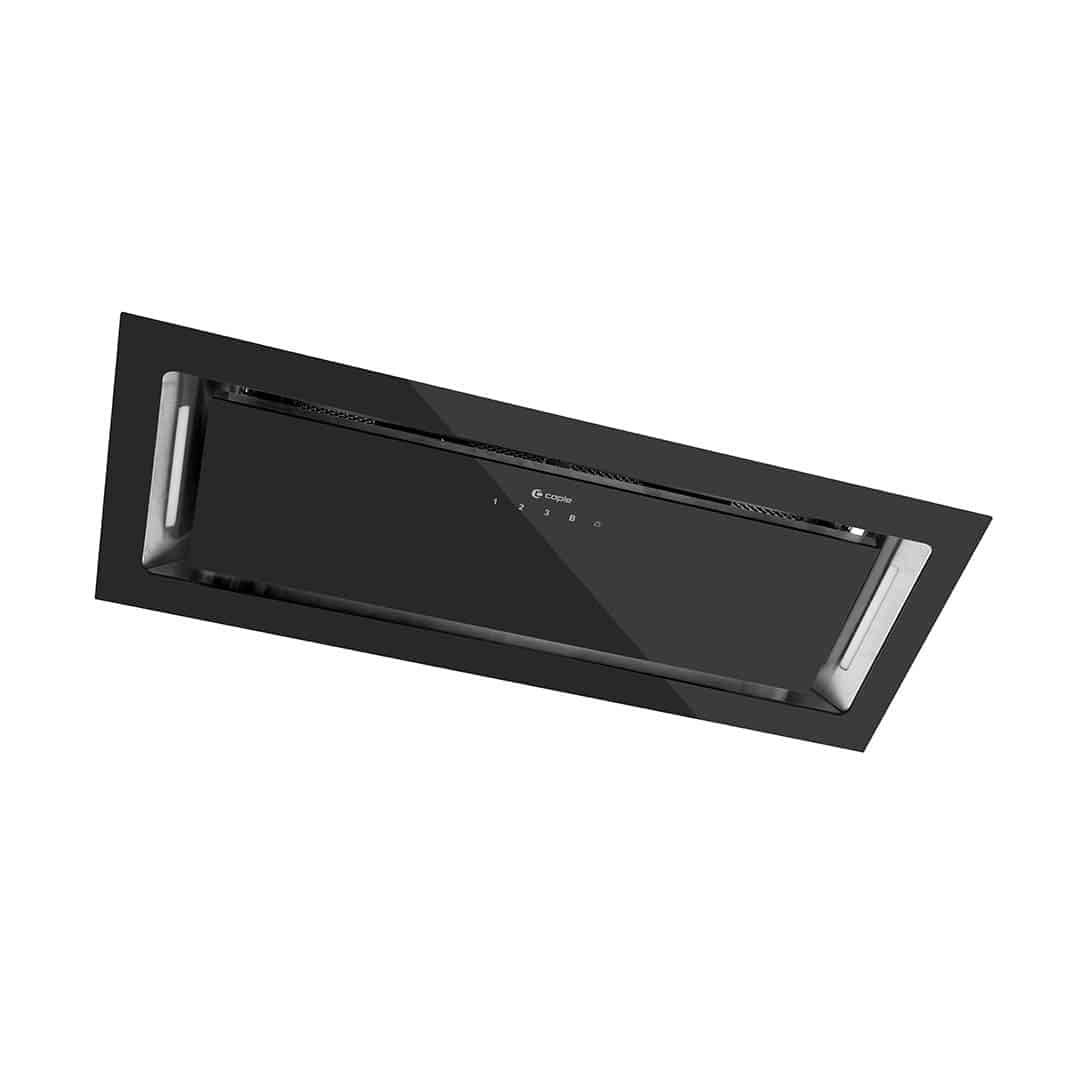 75cm Built-Under Cooker Hood Black Glass