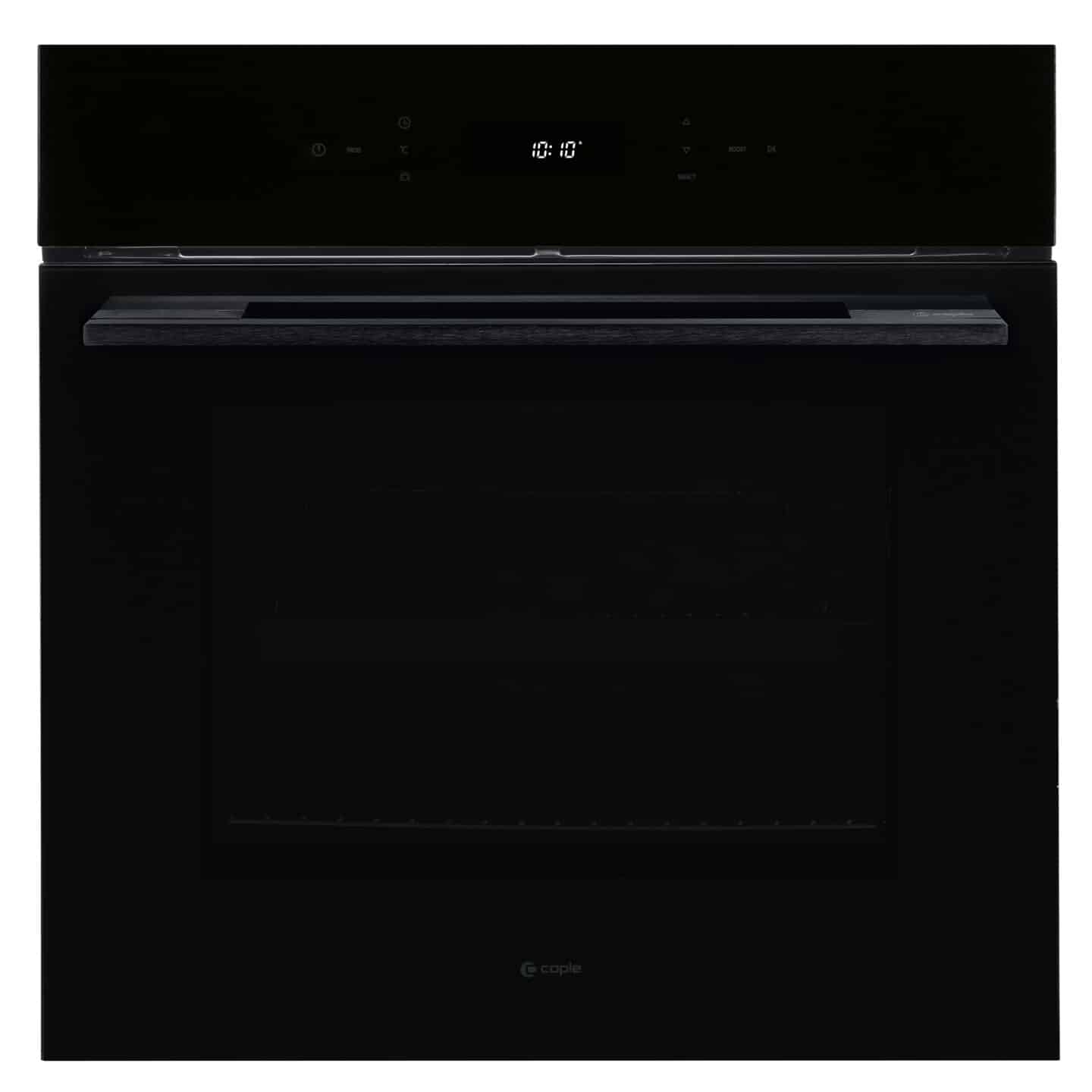 60cm Electric Soft Close Single Oven Black Glass