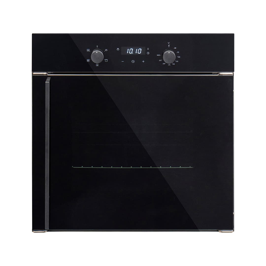 60cm Electric Single Side Opening Oven Black Glass