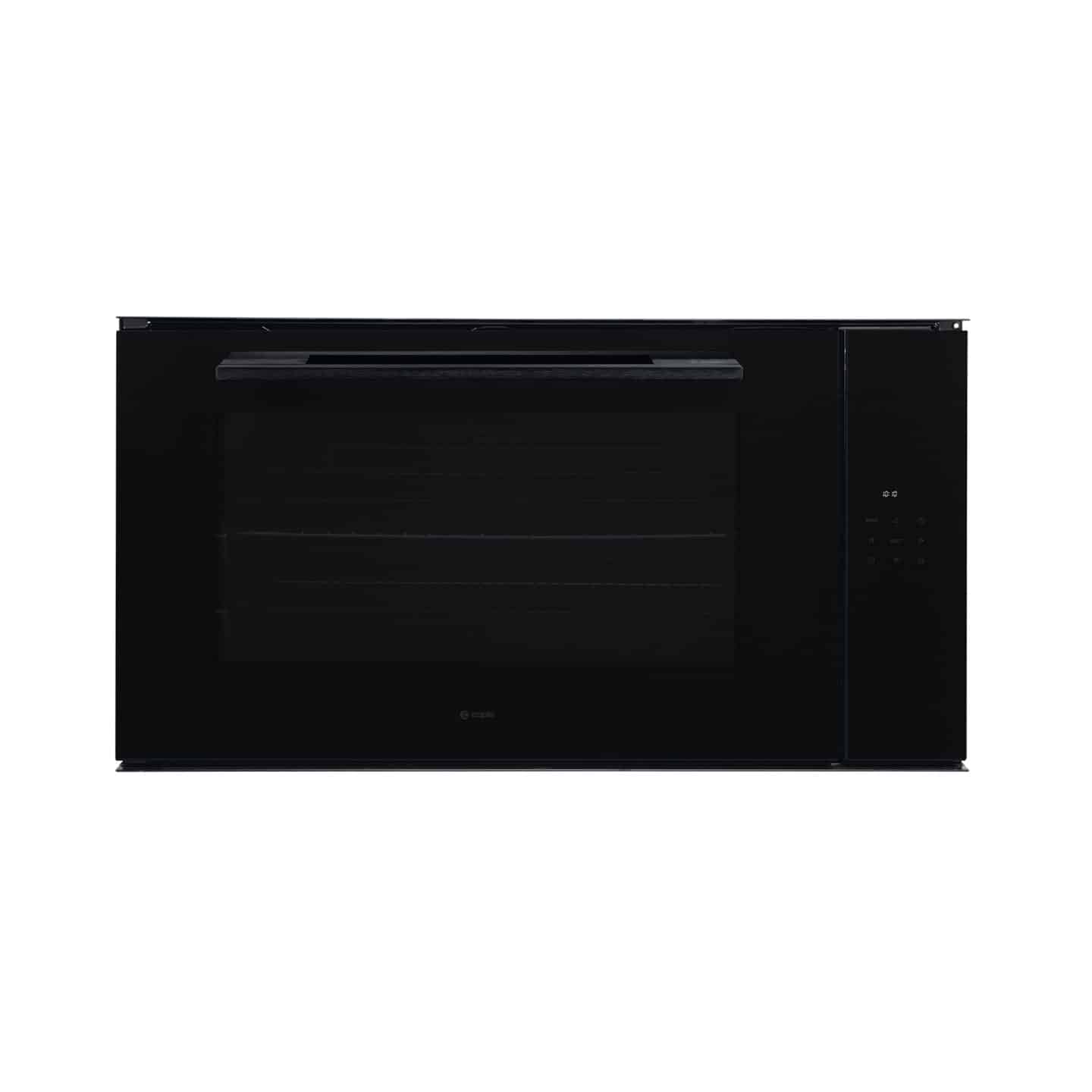 90cm Electric Single Oven Black Glass