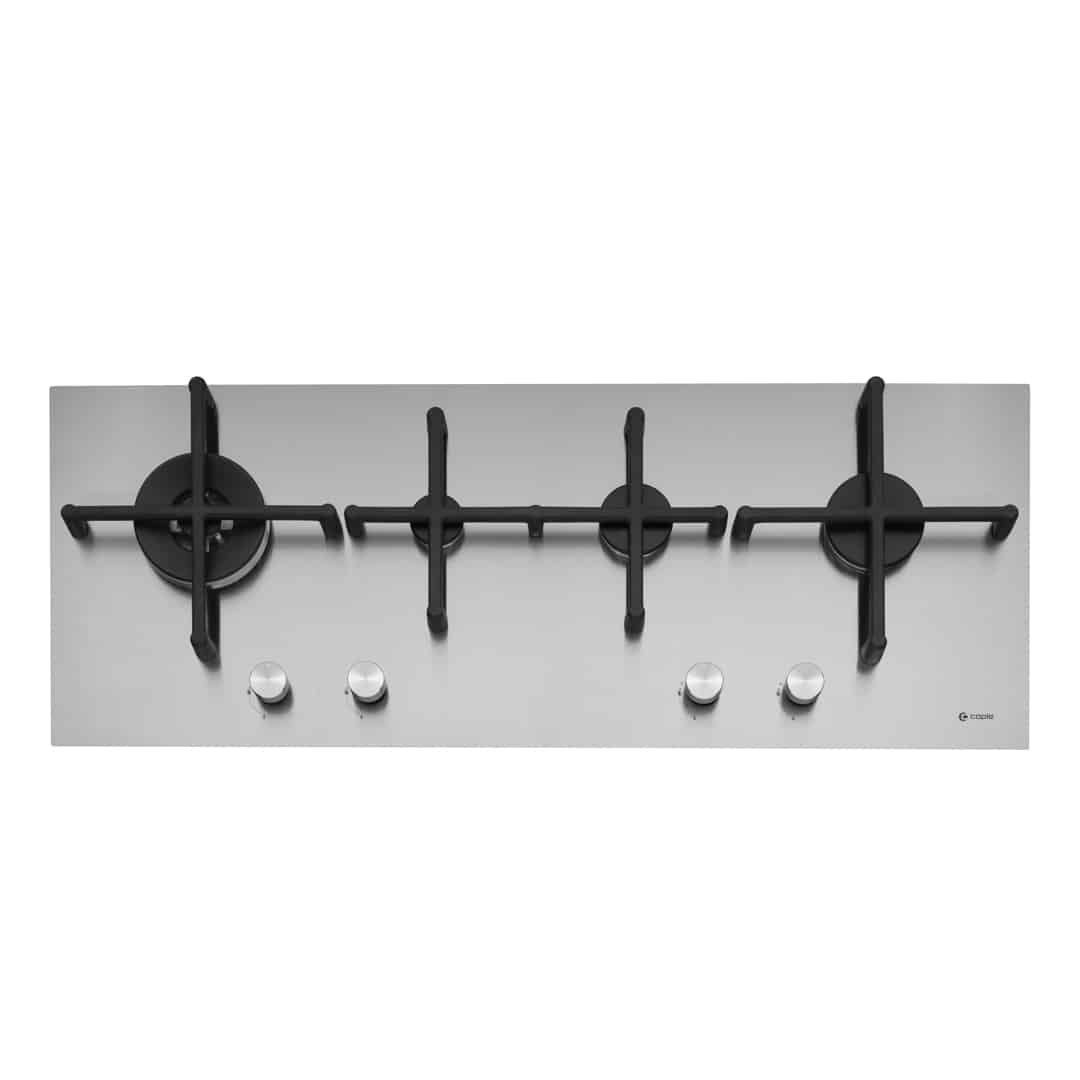 100cm Low Profile Gas Hob 4 Burner Stainless Steel