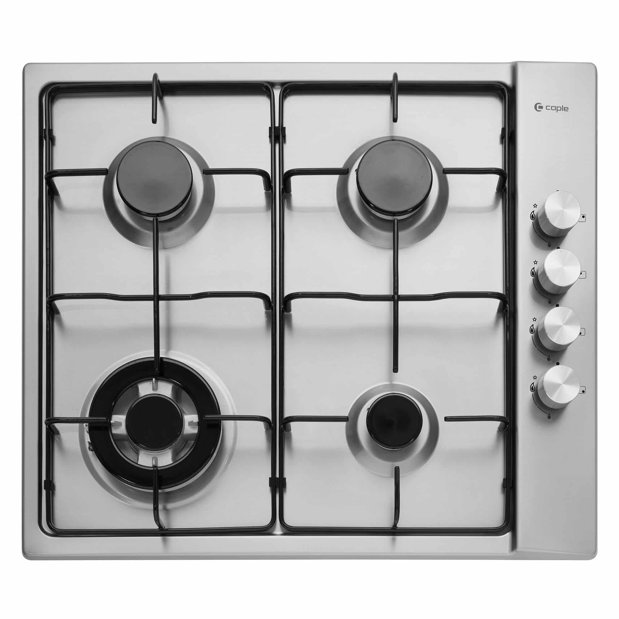 58cm Gas Hob 4 Burner Stainless Steel